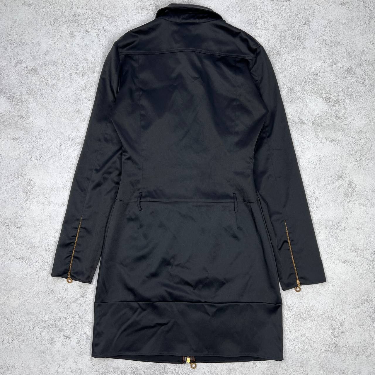 Versace Jeans Couture Versace Black Coat Jacket Full Zip Gold Tone Hardware Size M / US 6-8 / IT 42-44 - 15 Thumbnail