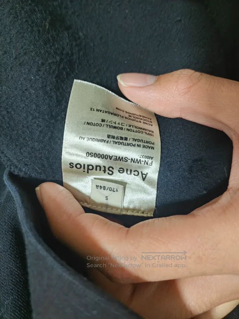 Acne Studios Acne Studios Washed Black Hoodie with Hood Size US S / EU 44-46 / 1 - 4 Thumbnail