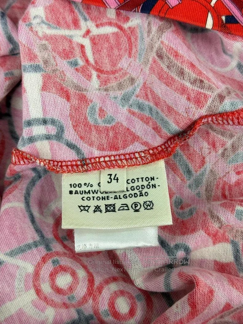 Hermes Hermes Red printed long-sleeve dress Size XXS / US 00 / IT 34 - 5 Thumbnail