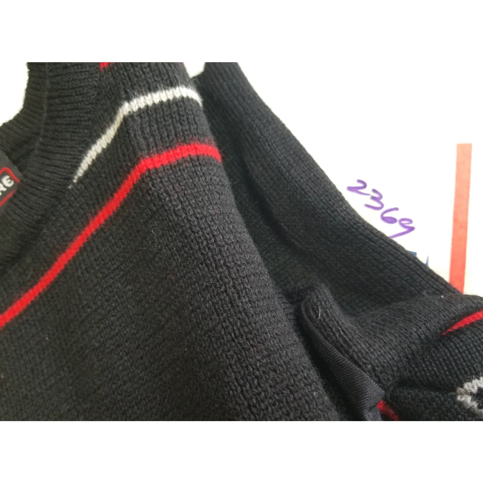 Vintage VINTAGE Demetre Wool Black Pullover Ski Sweater S Mens Distressed Skiing Measurements Small Size US S / EU 44-46 / 1 - 8 Thumbnail