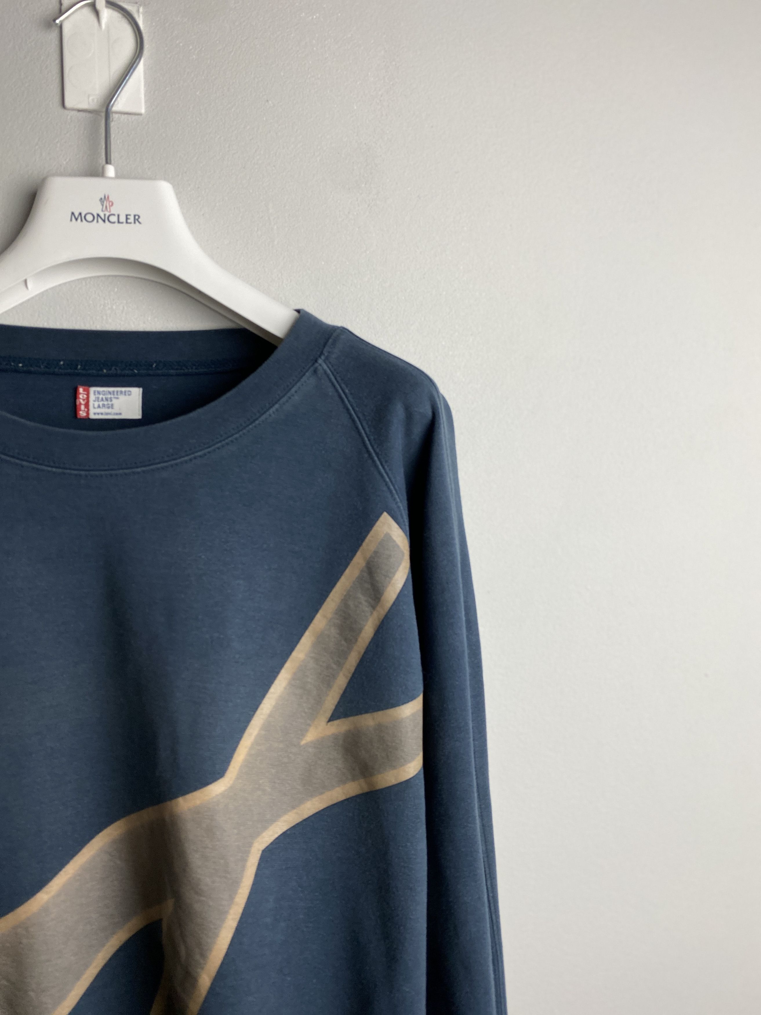 Levi's × Levi's Vintage Clothing Levi's long sleeve t-shirt tee big logo Size US L / EU 52-54 / 3 - 2 Thumbnail
