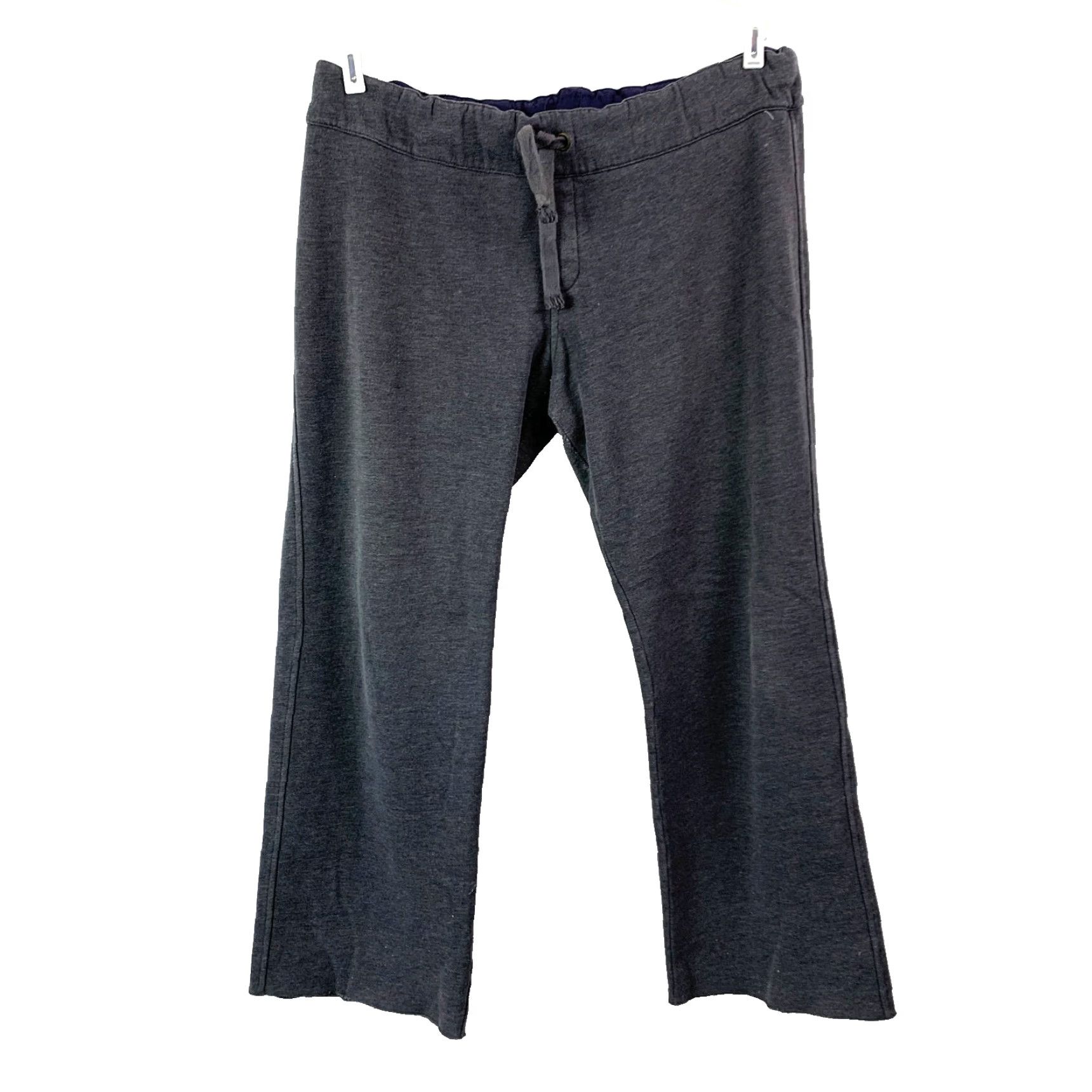 J.Crew VINTAGE J. CREW FACTORY Low-Rise Dark Gray Thick Sweatpants L Women Gray Sweatpants Casual Vintage Size 36" / US 14 / IT 50 - 2 Thumbnail