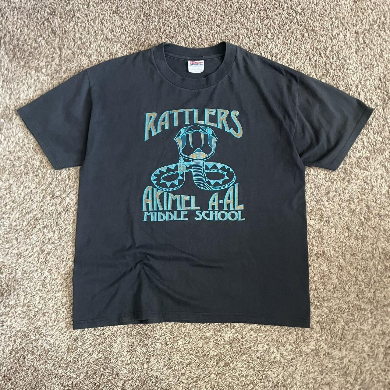 Hanes vintage hanes rattlers middle school t-shirt basics 90s Size US L / EU 52-54 / 3 - 1 Thumbnail