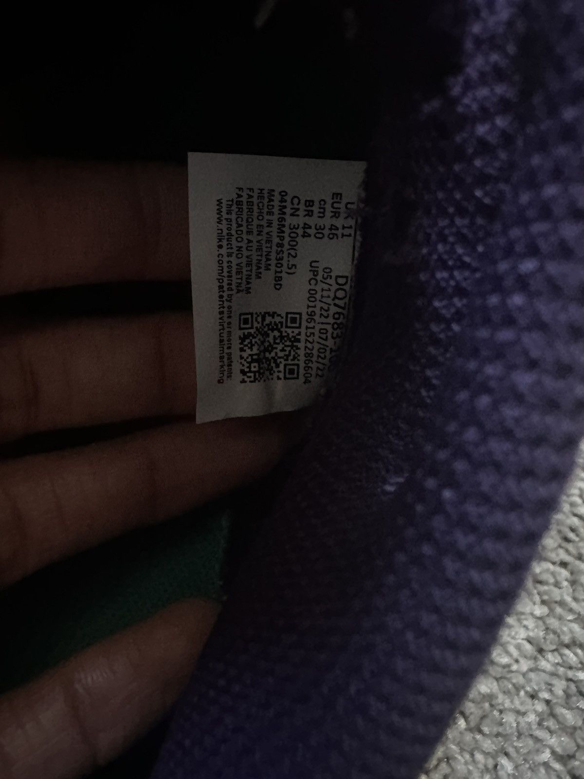 Nike Nike Dunk Low Retro “Chenille Swoosh” Size US 12 / EU 45 - 6 Thumbnail