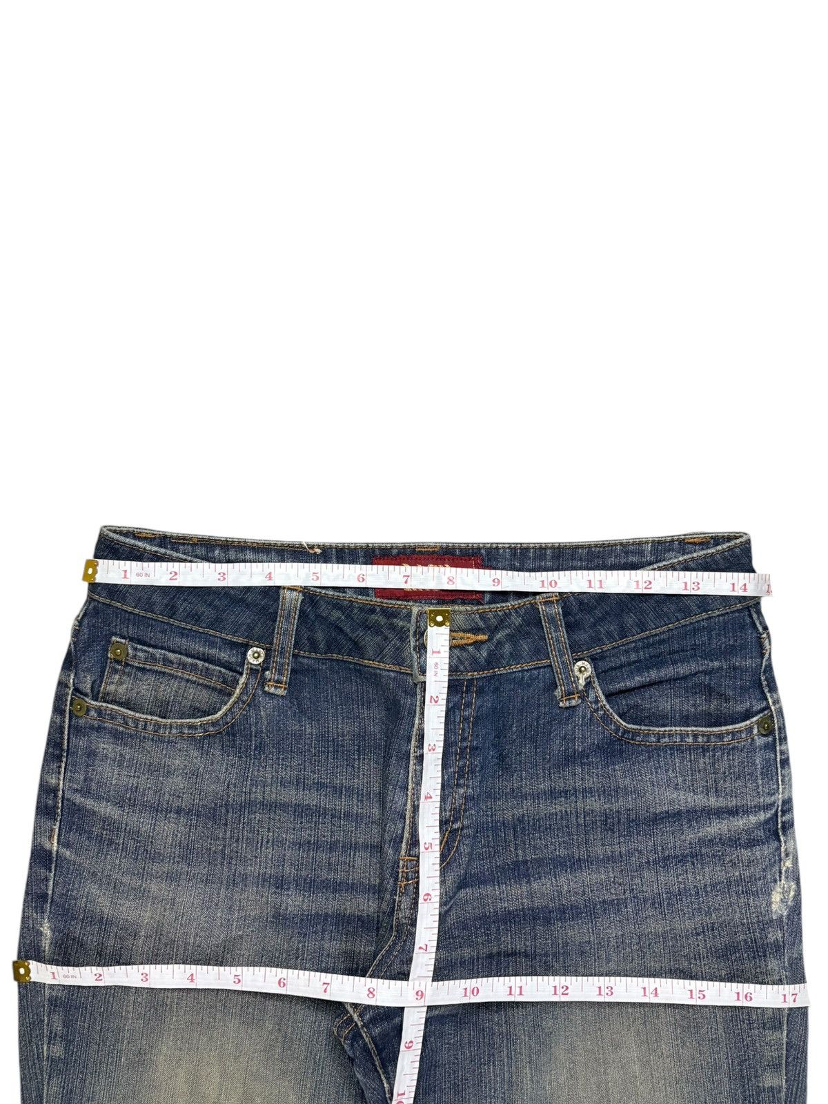 Japanese Brand Vintage Mash Mania *Japanese Wave* Mud Wash Flare Jeans Size 27" / US 4 / IT 40 - 12 Thumbnail