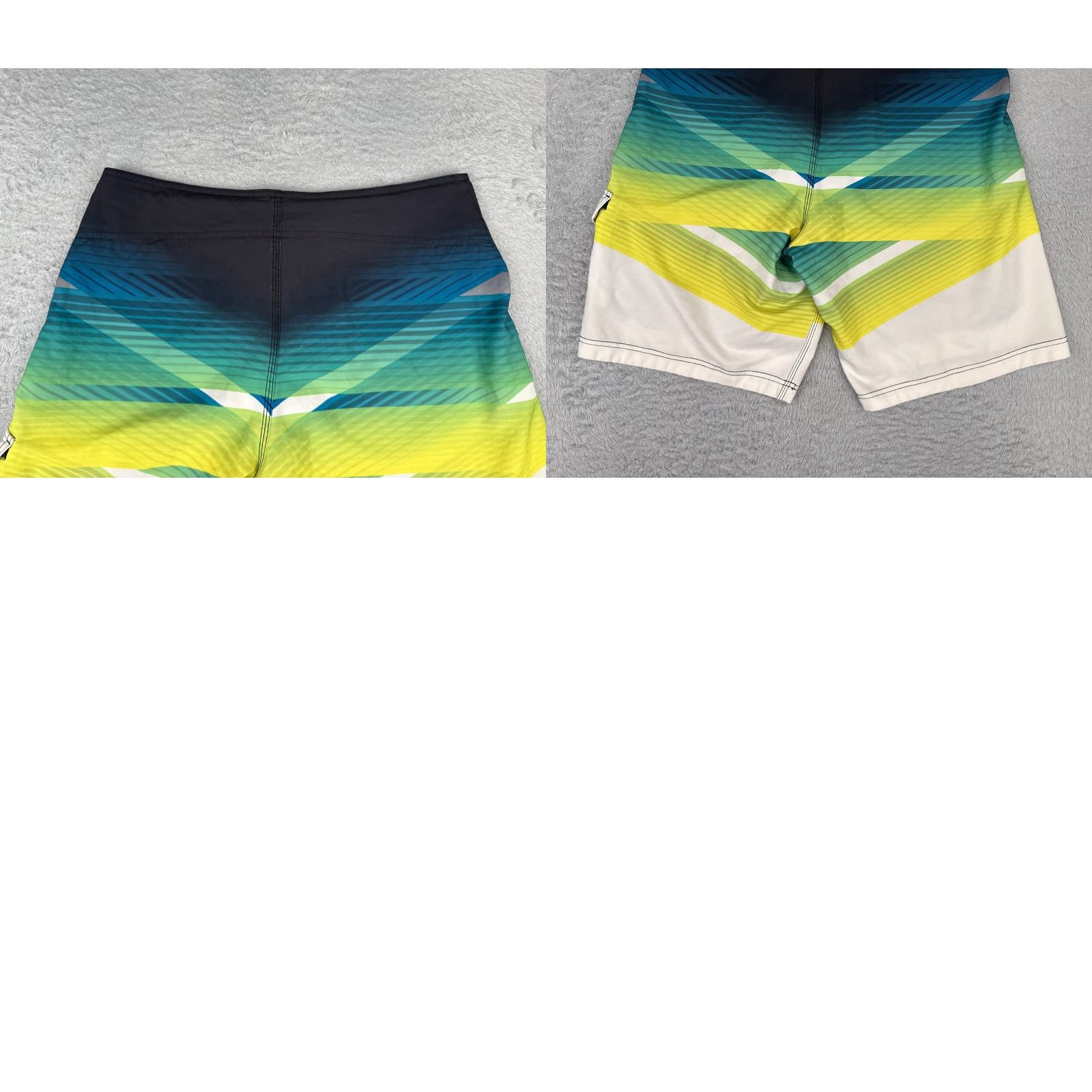 Speedo Speedo Mens Board Shorts 32 Blue Green 100% Polyester Cargo 32x10 Beach Swim Trunks Size US 32 / EU 48 - 9 Thumbnail