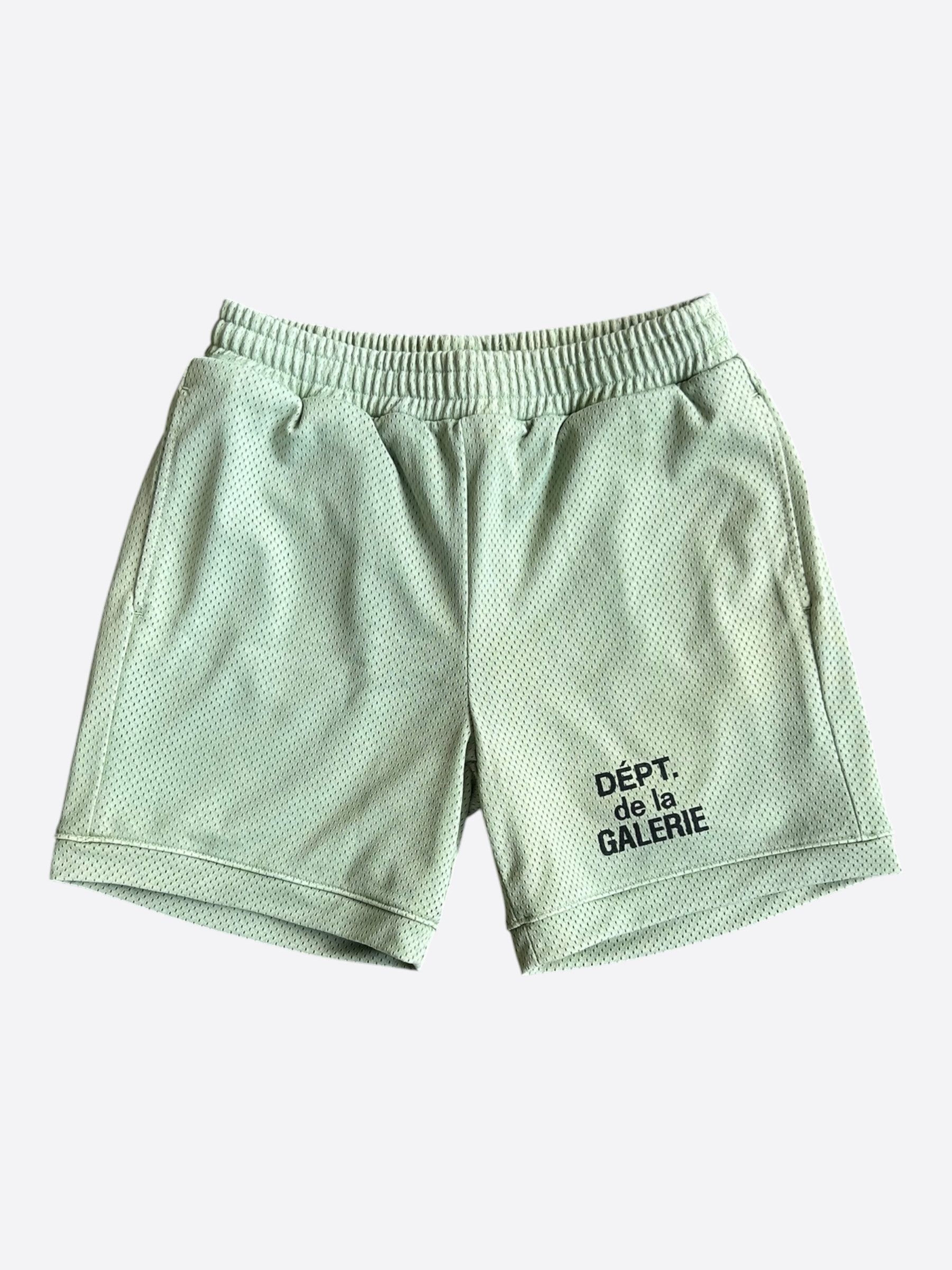 Gallery Dept. Gallery Dept Green & Black French Logo Mesh Shorts Size US 28 / EU 44 - 1 Thumbnail