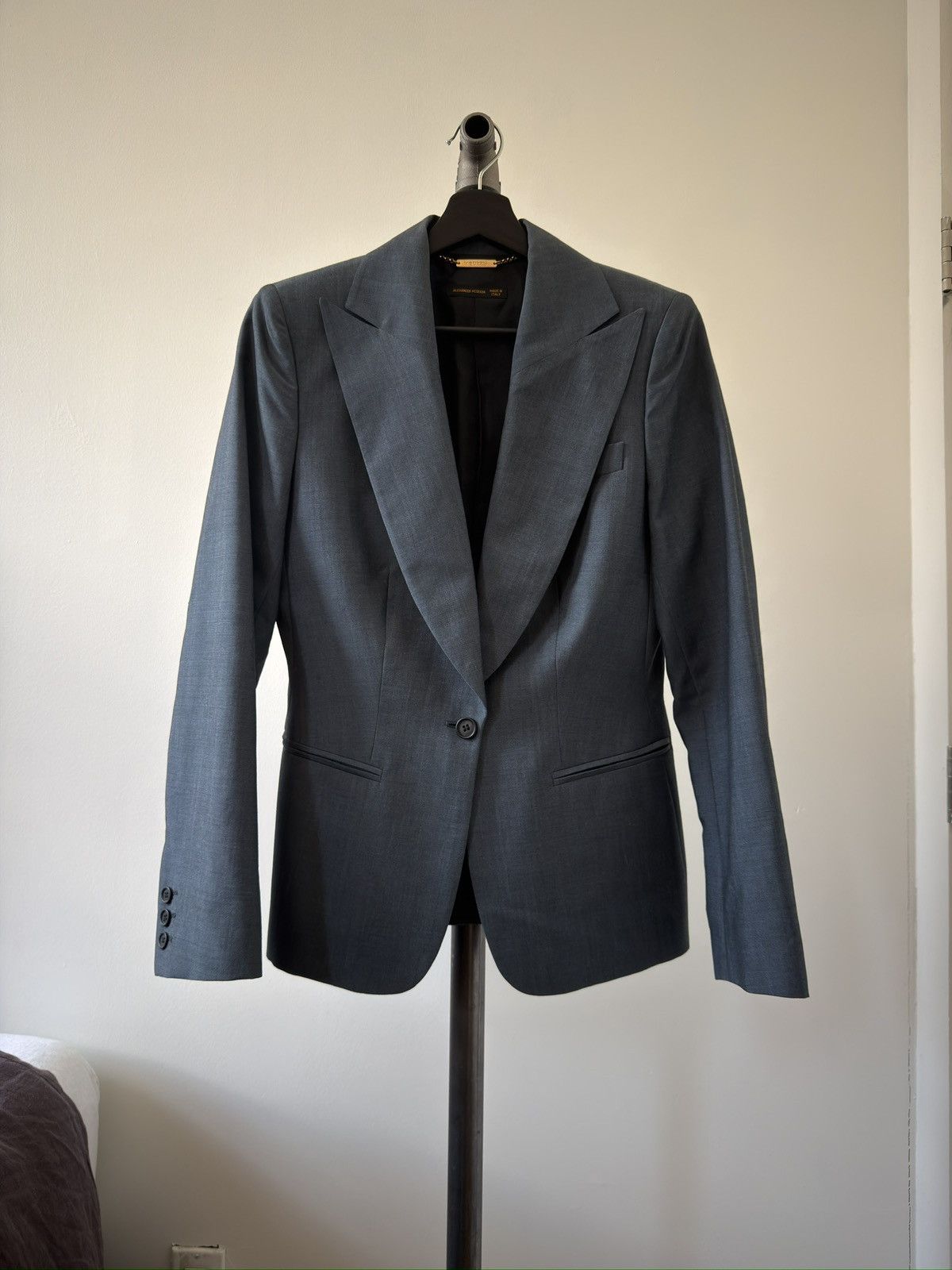 Alexander McQueen SS99 Wool-Mohair Blazer Size M / US 6-8 / IT 42-44 - 2 Thumbnail