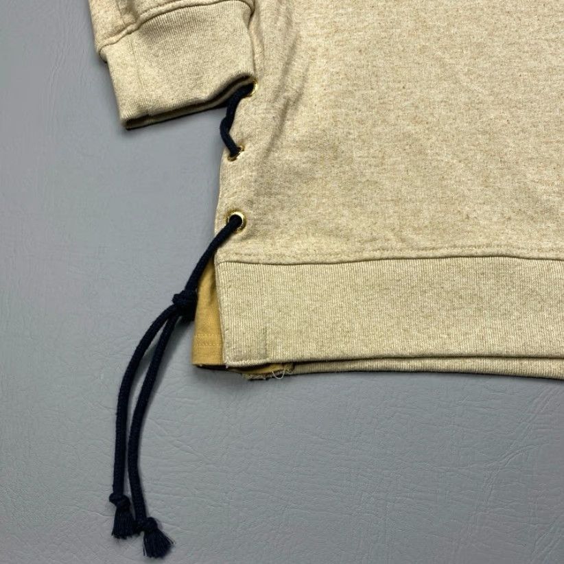 Vintage A Tiziano Hoodie Mens 2XL Beige Pullover Sweatshirt Pockets Heavyweight Size XXL / US 16-18 / IT 52-54 - 3 Thumbnail