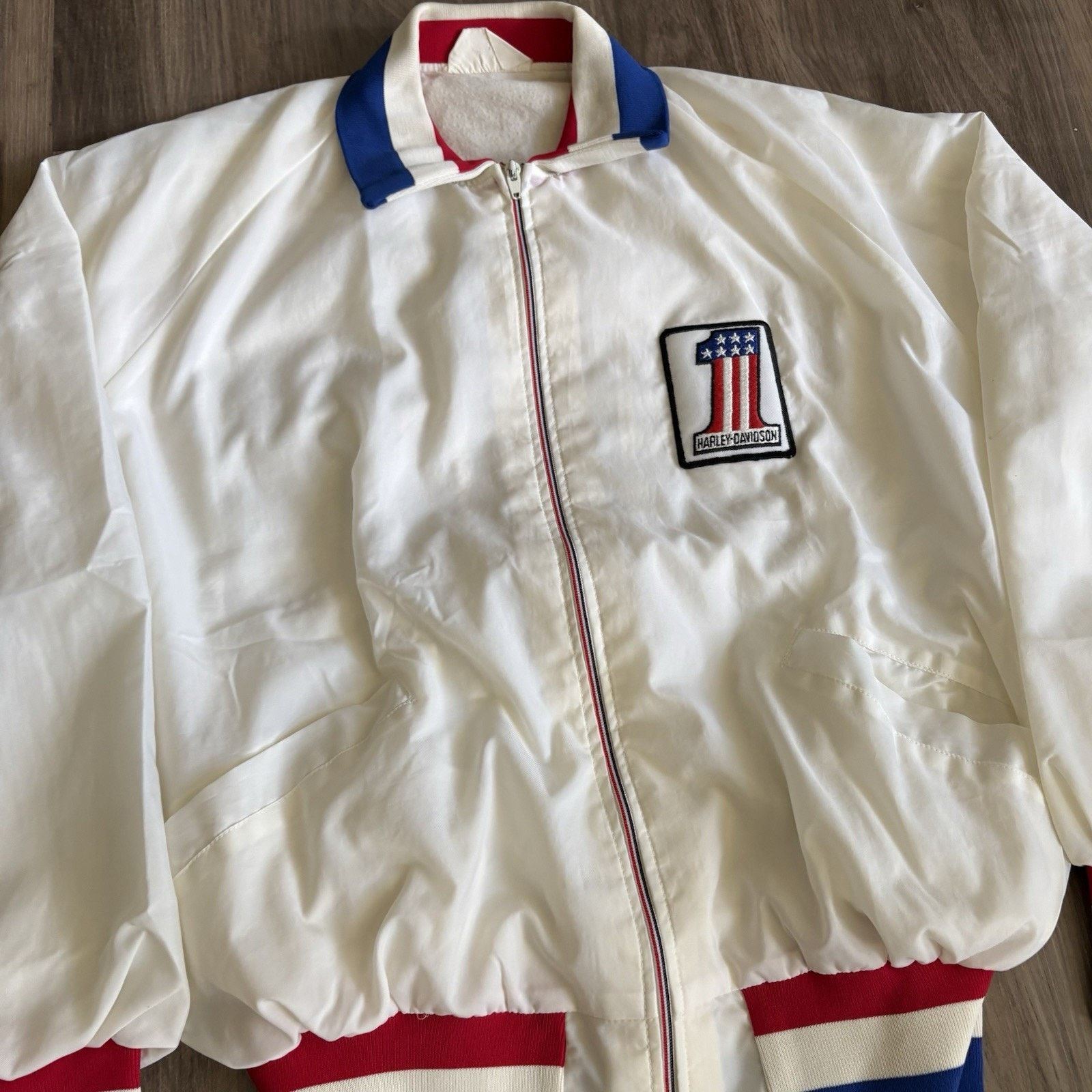 Harley Davidson × Vintage Vintage 1980s Harley Davidson Jacket Size XL Full Zip Size US XL / EU 56 / 4 - 2 Thumbnail