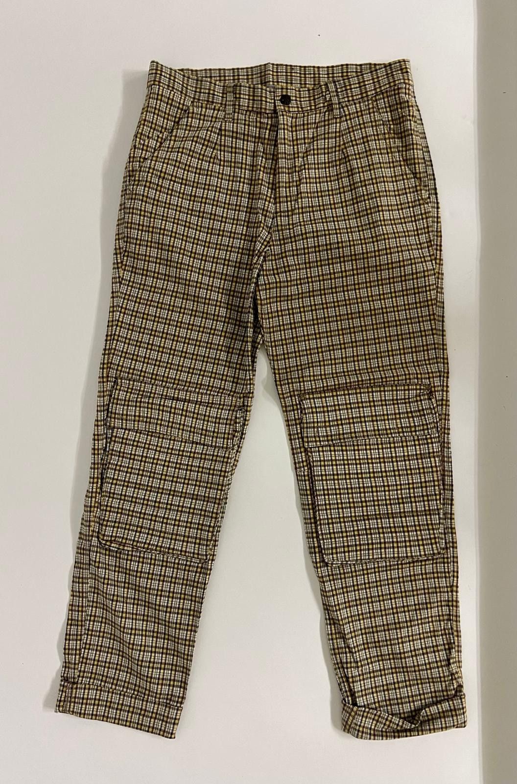 Walter Van Beirendonck 👖 W&LT Multicolor Checkered Pants w/ Knee Pockets — Archive Size US 32 / EU 48 - 2 Thumbnail
