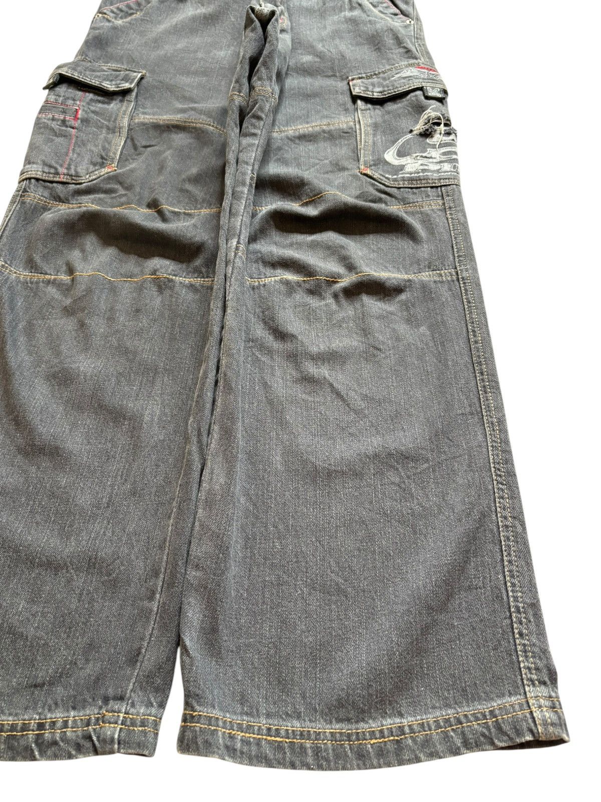 Japanese Brand Vintage Piko Distressed Baggy Cargo Jeans Size US 31 - 7 Thumbnail