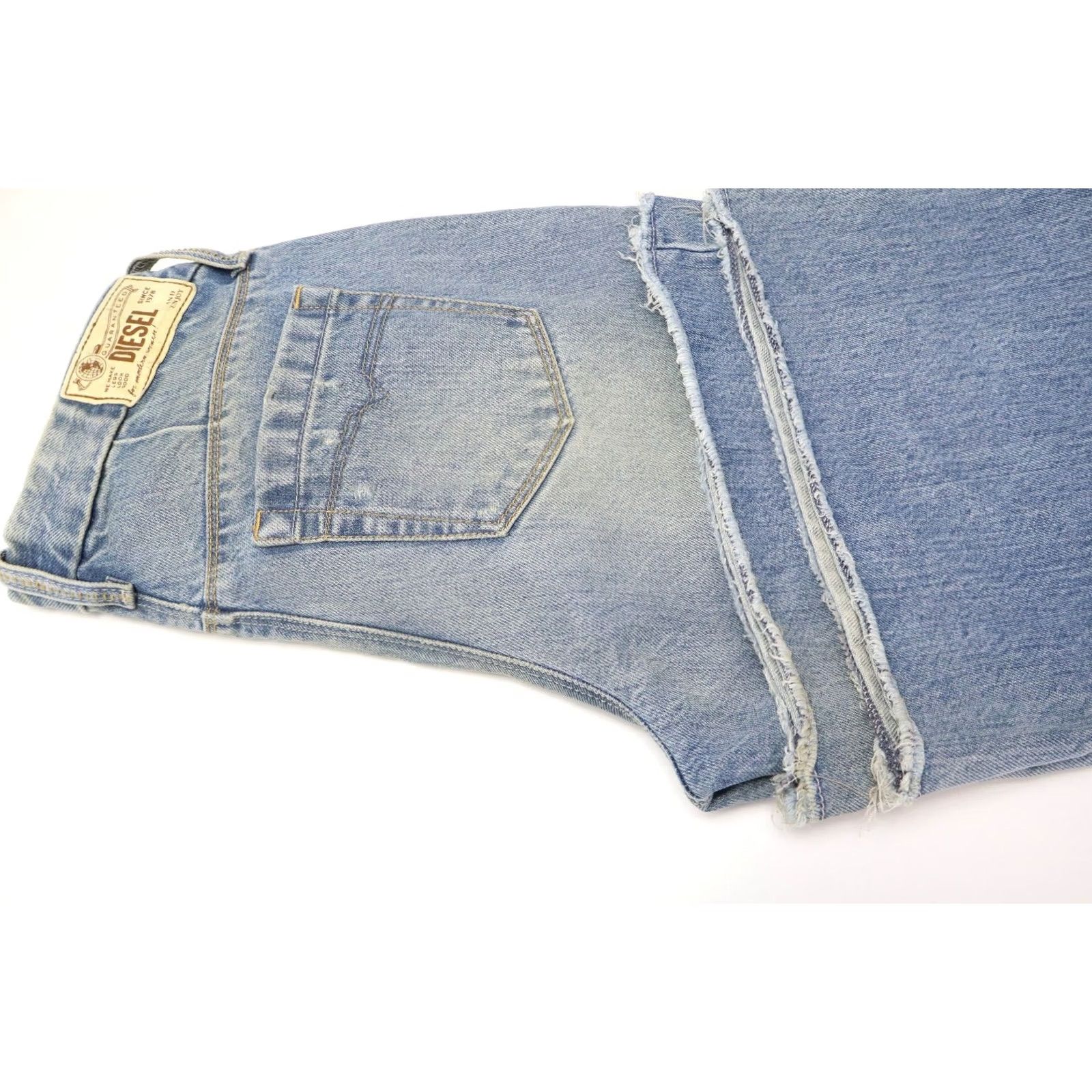 Diesel Diesel Jeans Womens W25/L32 Blue Flaitlegg Regular Flare 0888Z Women Aged Look Size 42" / US 20 - 5 Thumbnail