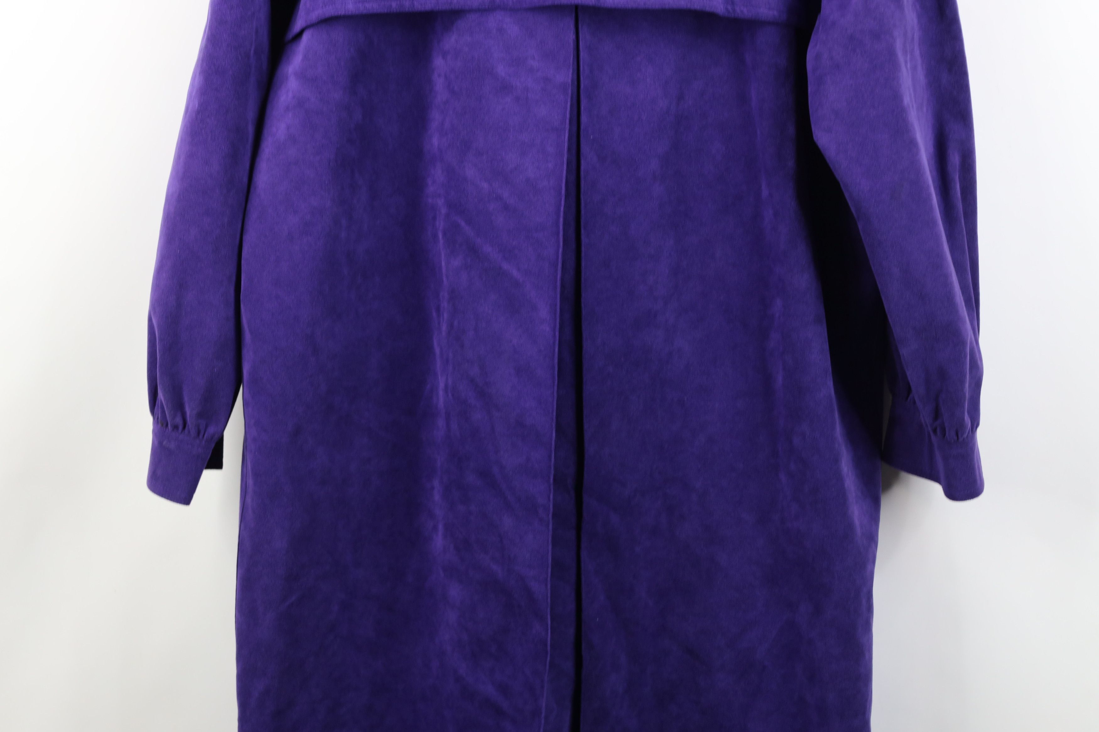 Vintage Vintage 80s 90s Streetwear Microfiber Trench Coat Jacket Size XL / US 12-14 / IT 48-50 - 16 Thumbnail