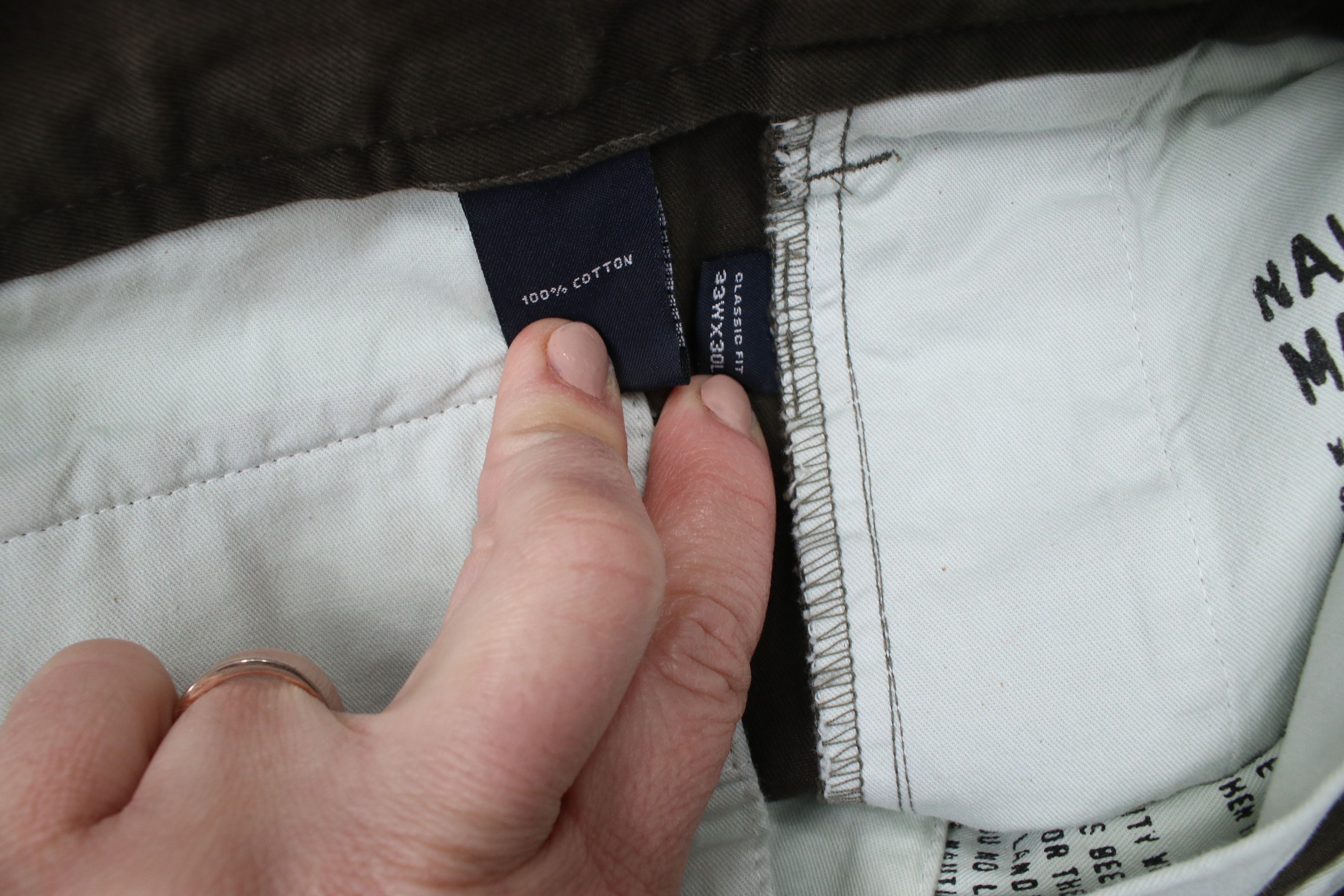 Nautica × Vintage Vintage 90s Nautica Marine Drill Heavyweight Chino Pants Size US 33 - 11 Thumbnail