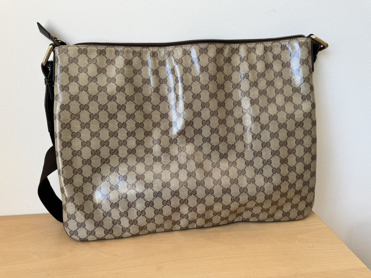 Gucci Gucci Messenger Bag GG Canvas Beige Brown Size ONE SIZE - 4 Thumbnail