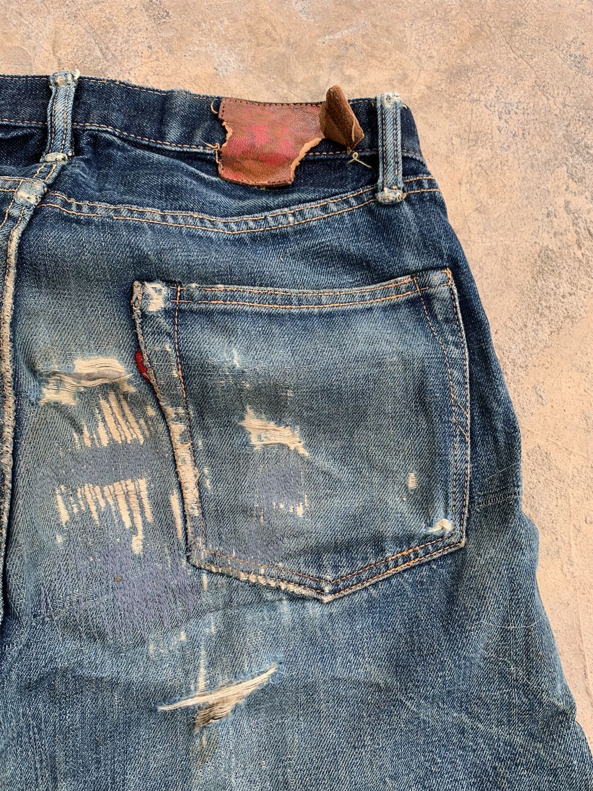 Japanese Brand × Vintage Vintage Go West Yellow divsion Selvedge distressed denim Size US 30 / EU 46 - 21 Thumbnail