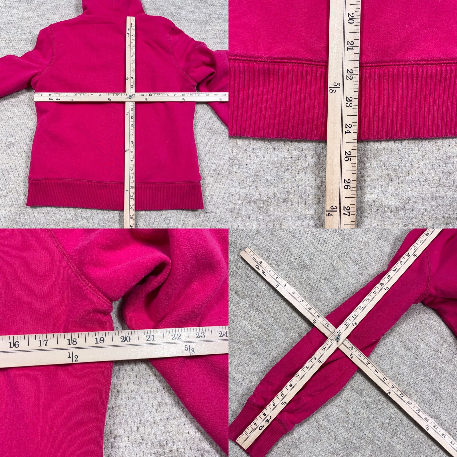 Vintage VINTAGE Aeropostale Hoodie Women XL Pink Full Zip Jacket Sherpa Pile Lined Size XL / US 12-14 / IT 48-50 - 8 Thumbnail