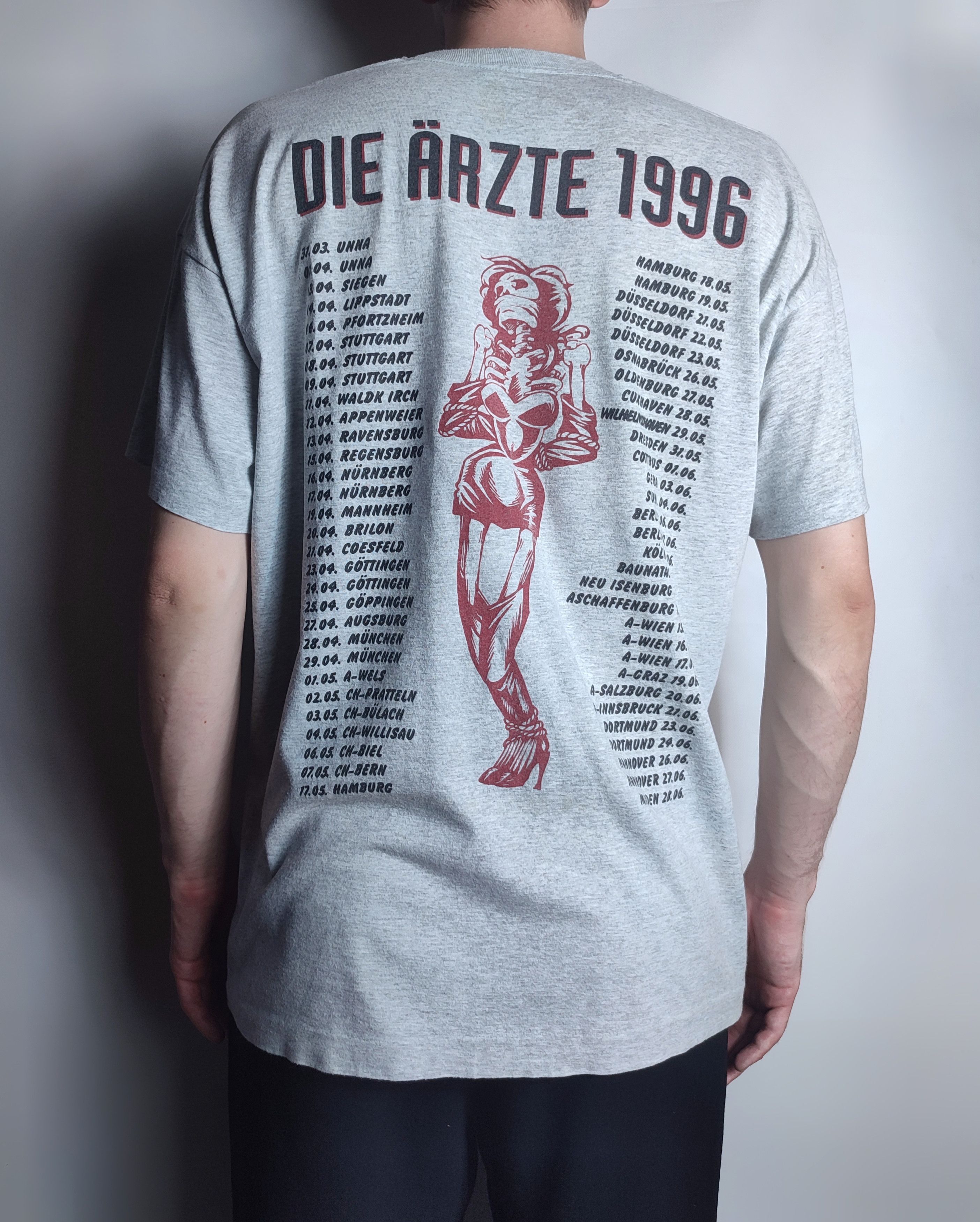 Band Tees × Vintage Die Arzte Vintage Rock Band Tour T-shirt Size US XL / EU 56 / 4 - 3 Thumbnail
