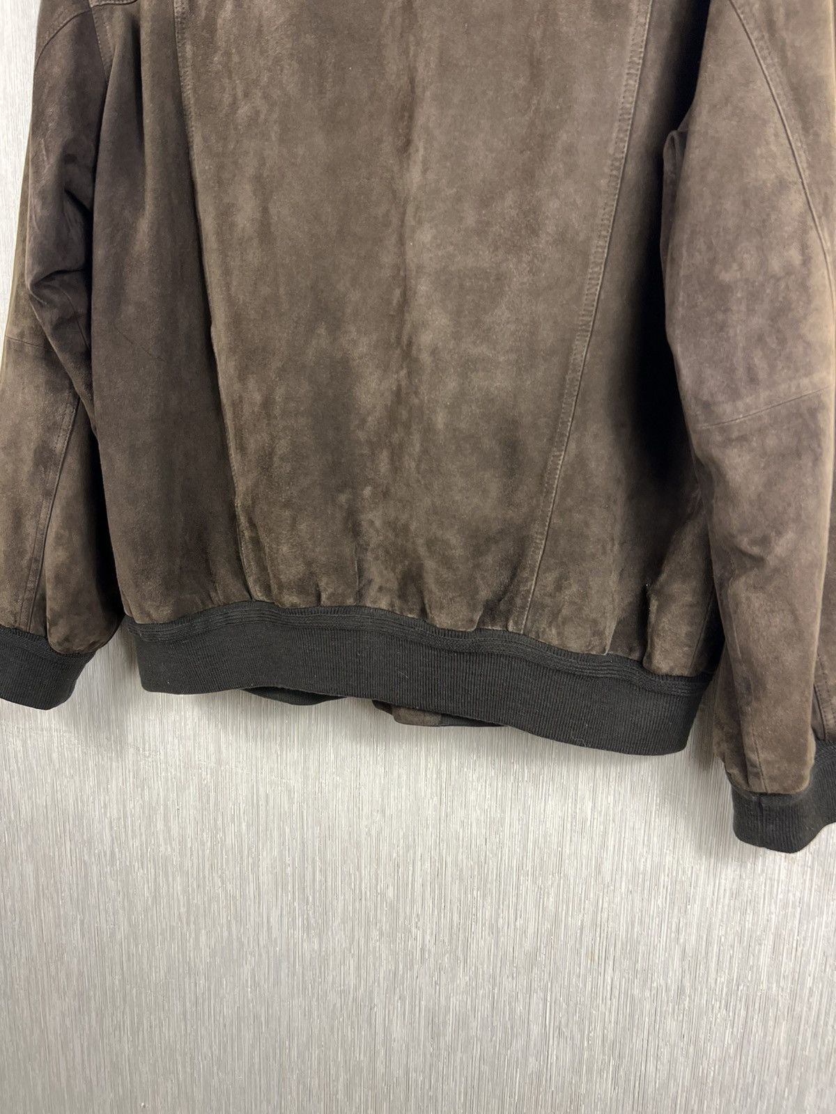 Vintage Vintage 90s Corbalan suede leather bomber aviator jacket Size US L / EU 52-54 / 3 - 18 Thumbnail
