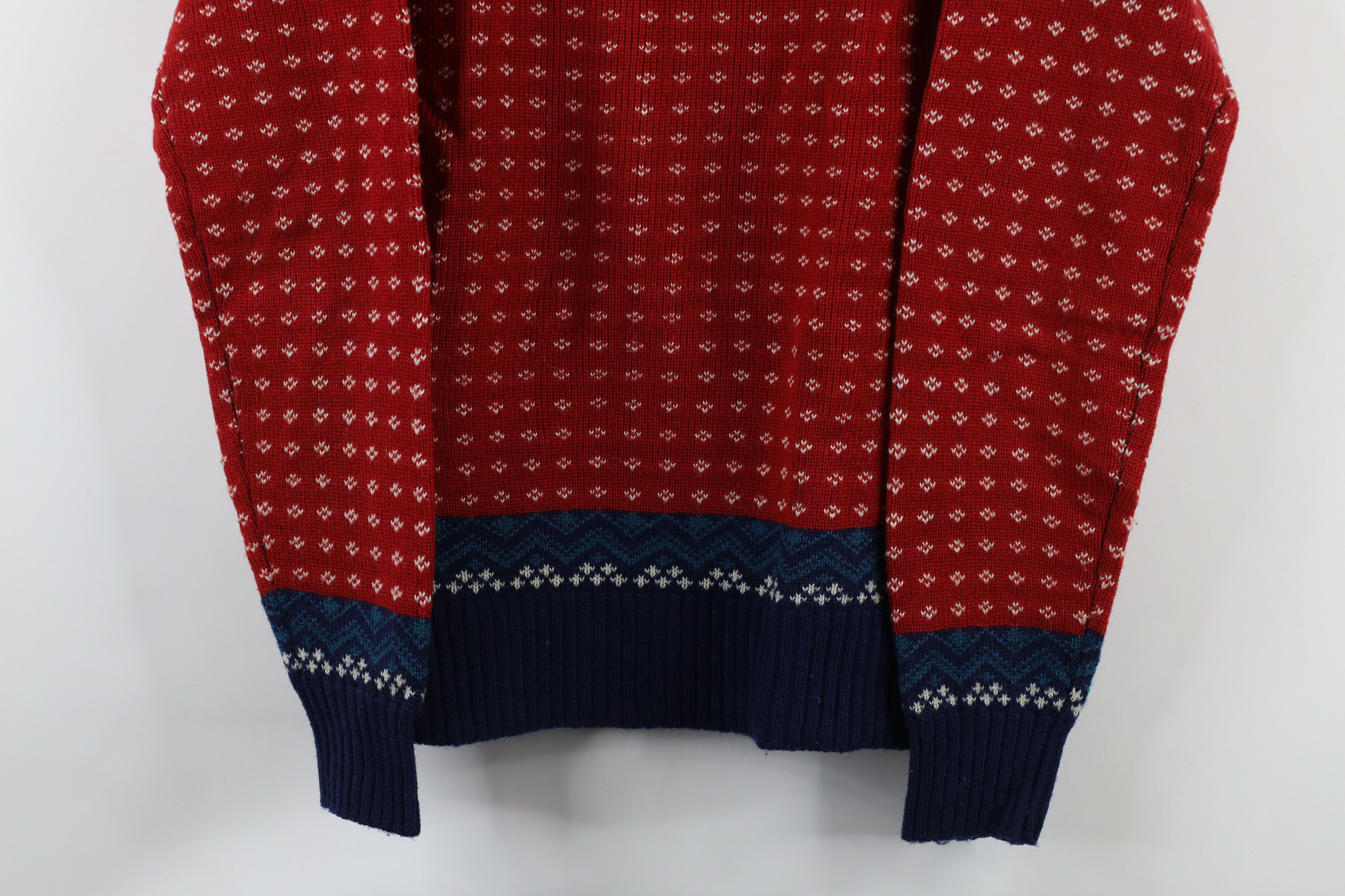 Vintage Vintage 70s Streetwear Fair Isle Crewneck Sweater Acrylic Size XL / US 12-14 / IT 48-50 - 3 Thumbnail