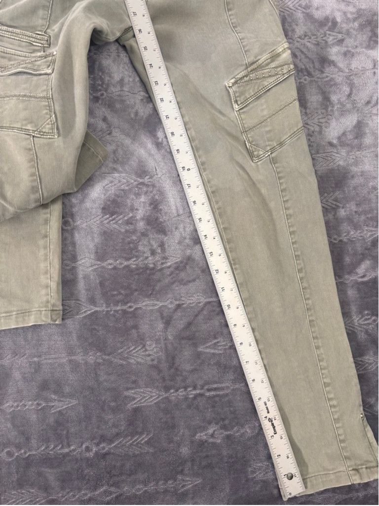 White House Black Market Women's White House Black Market Green Cargo Pants Size 2R Size 28" / US 6 / IT 42 - 6 Thumbnail