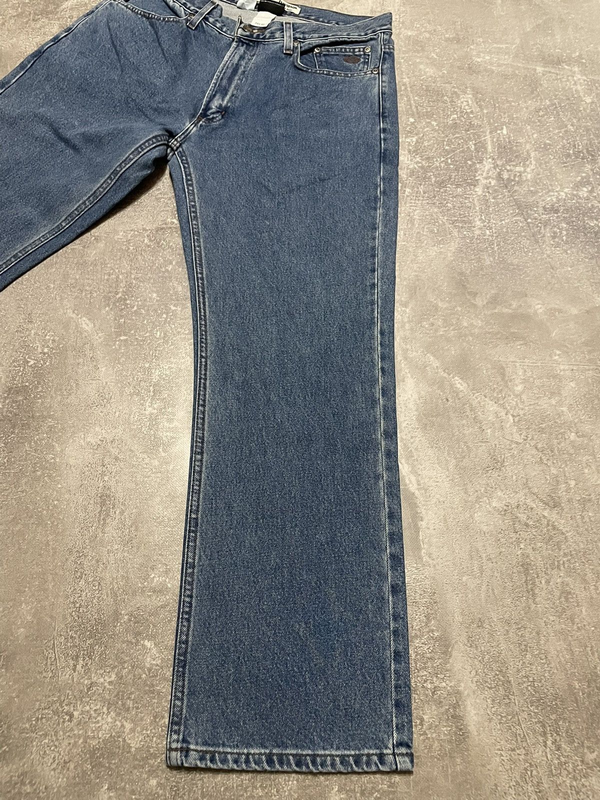 Harley Davidson × Vintage Vintage Harley Davidson Buggy Blue Denim Jeans Y2K 34/30 Size US 34 / EU 50 - 23 Thumbnail