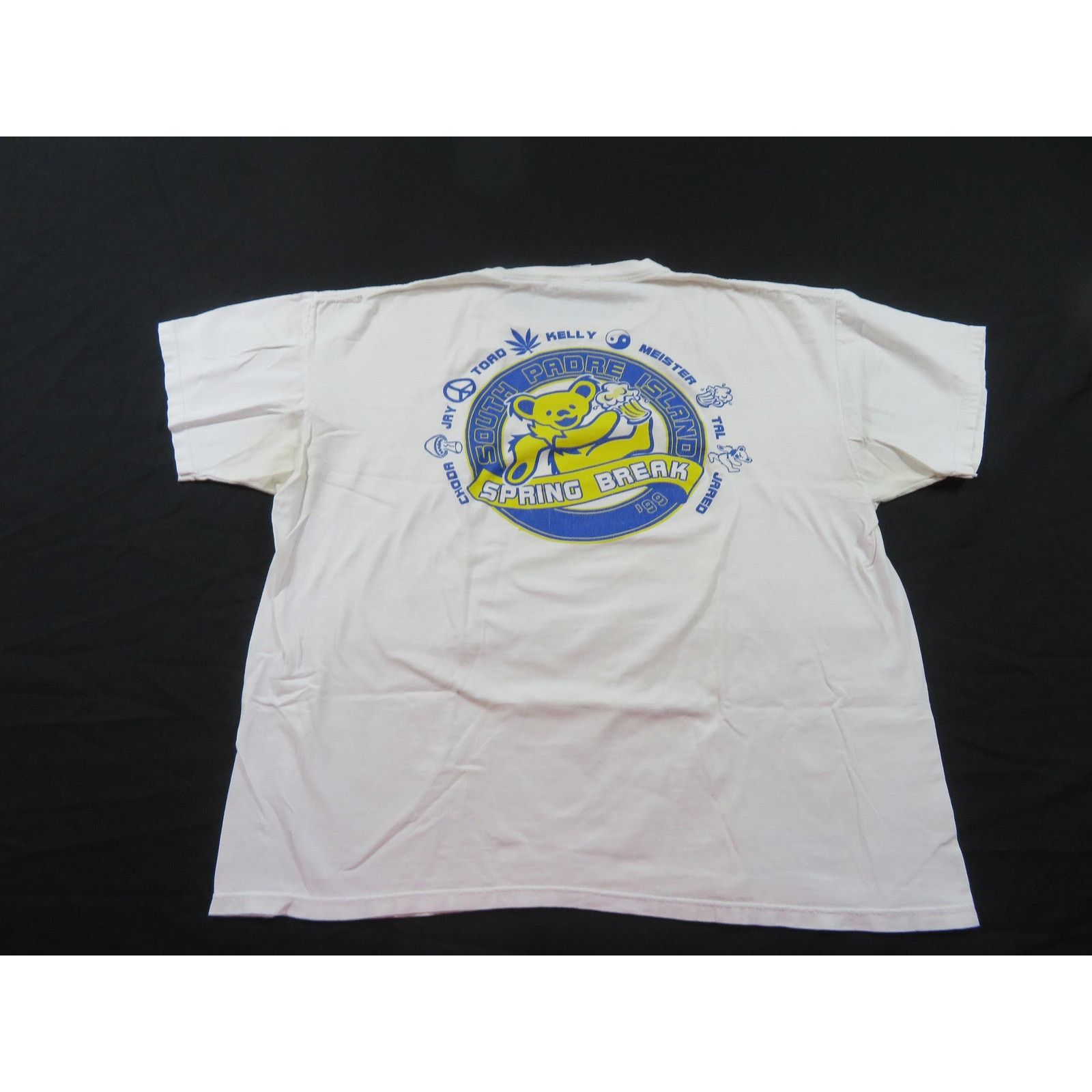 Fruit Of The Loom Grateful Dead Spring Break Bear With Beer T-shirt 2XL 1990s Size US XXL / EU 58 / 5 - 1 Thumbnail