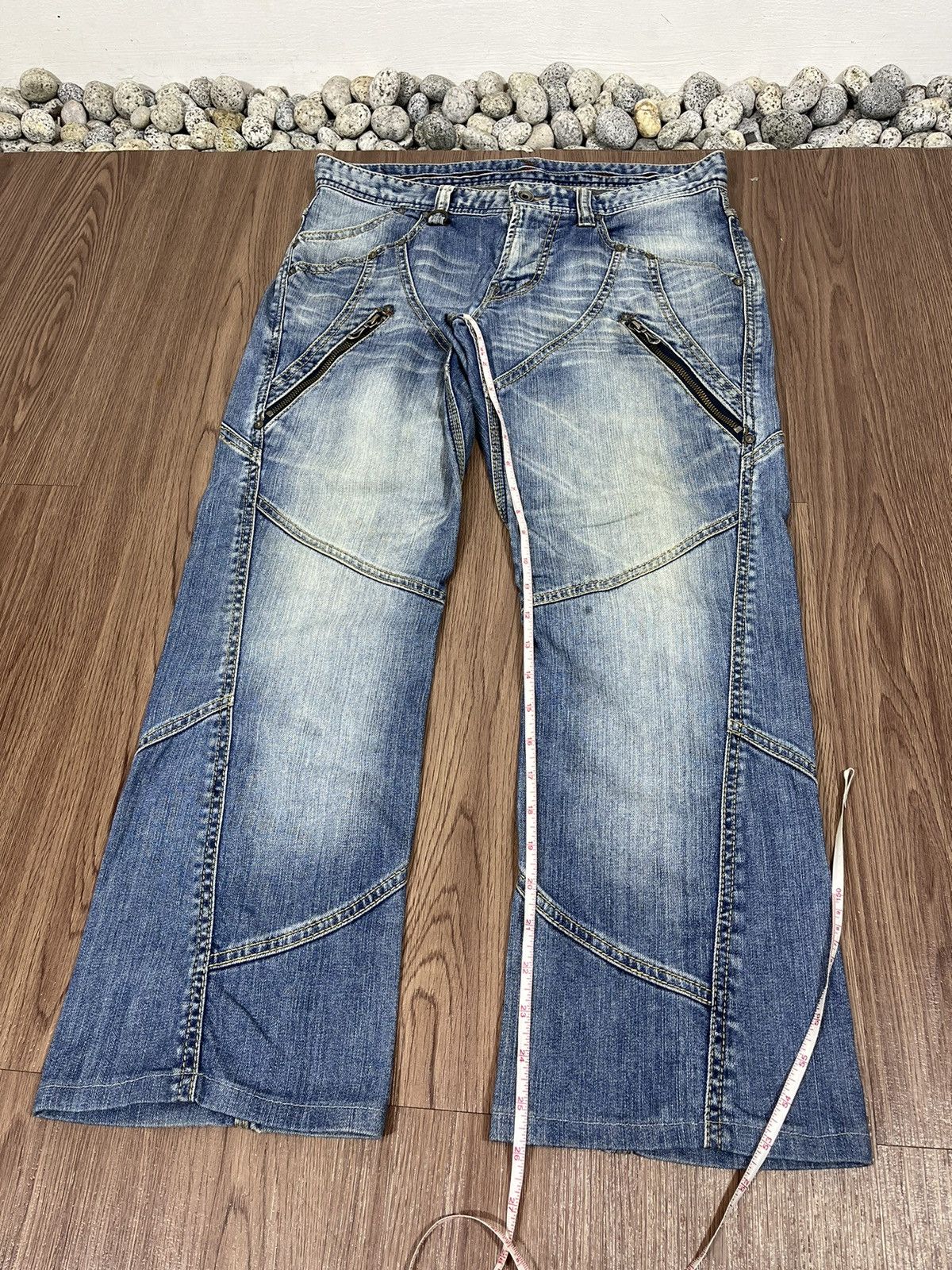 Japanese Brand × Nicole Club Nicole Club For Men Patchwork Jeans Size US 33 - 17 Thumbnail