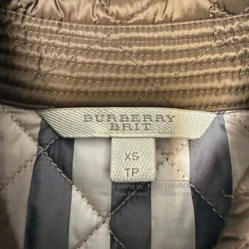 Burberry Burberry Quilted Brown Cotton Jacket for Women. Size XS / US 0-2 / IT 36-38 - 3 Thumbnail