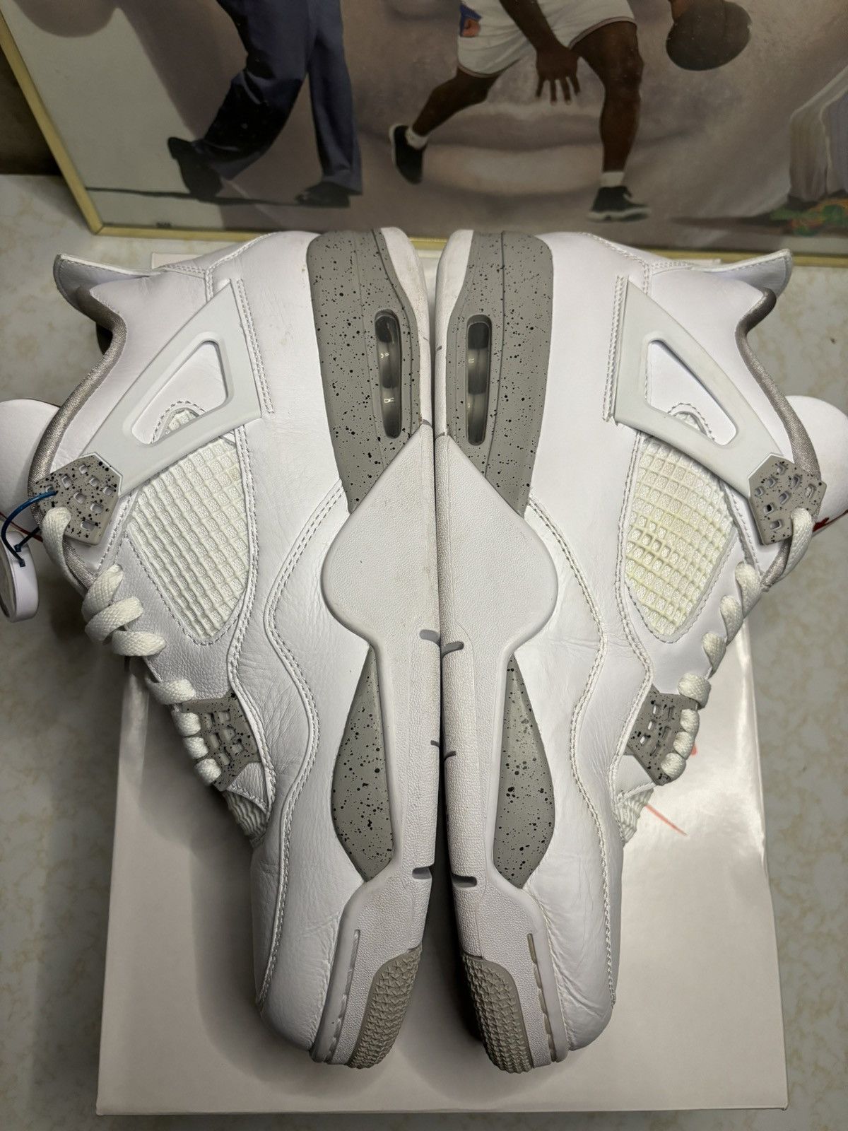 Jordan Brand Jordan Retro 4 ‘white oreo’ Size US 13 / EU 46 - 4 Thumbnail