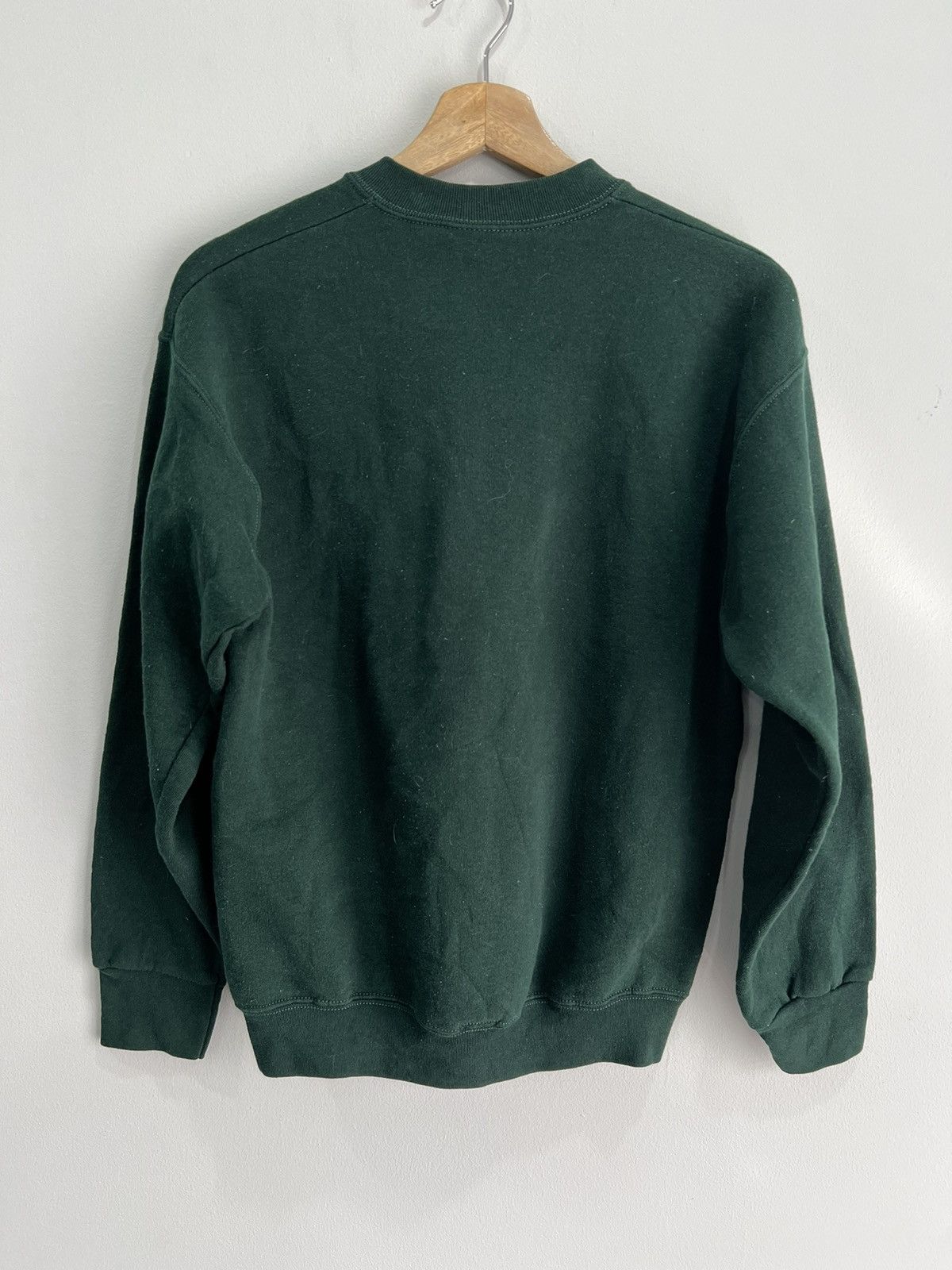 Vintage Vintage Forest Green Blank Sweater Sweatshirt Size US M / EU 48-50 / 2 - 2 Thumbnail