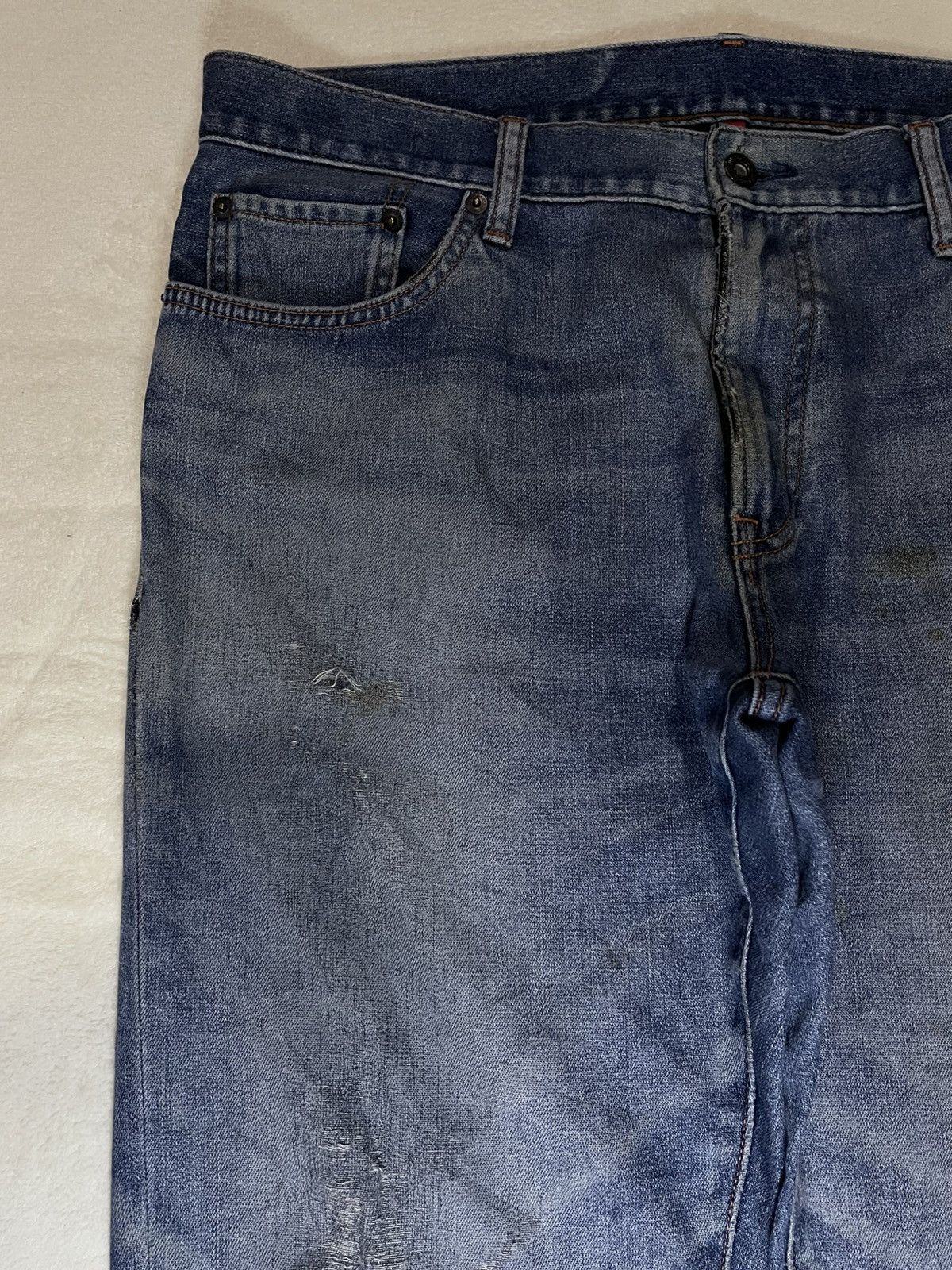Uniqlo Vintage Japanese Brand Distress Faded Denim Jeans Size US 36 / EU 52 - 5 Thumbnail