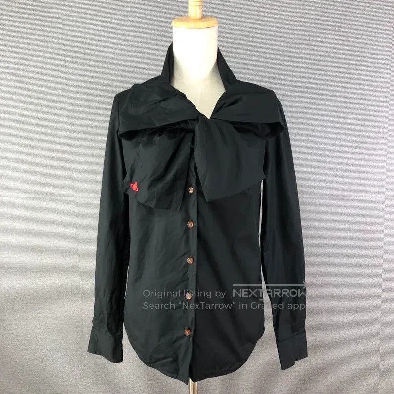 Vivienne Westwood vivienne westwood Red label black classic bow tie shirt lo Size S / US 4 / IT 40 - 1 Thumbnail