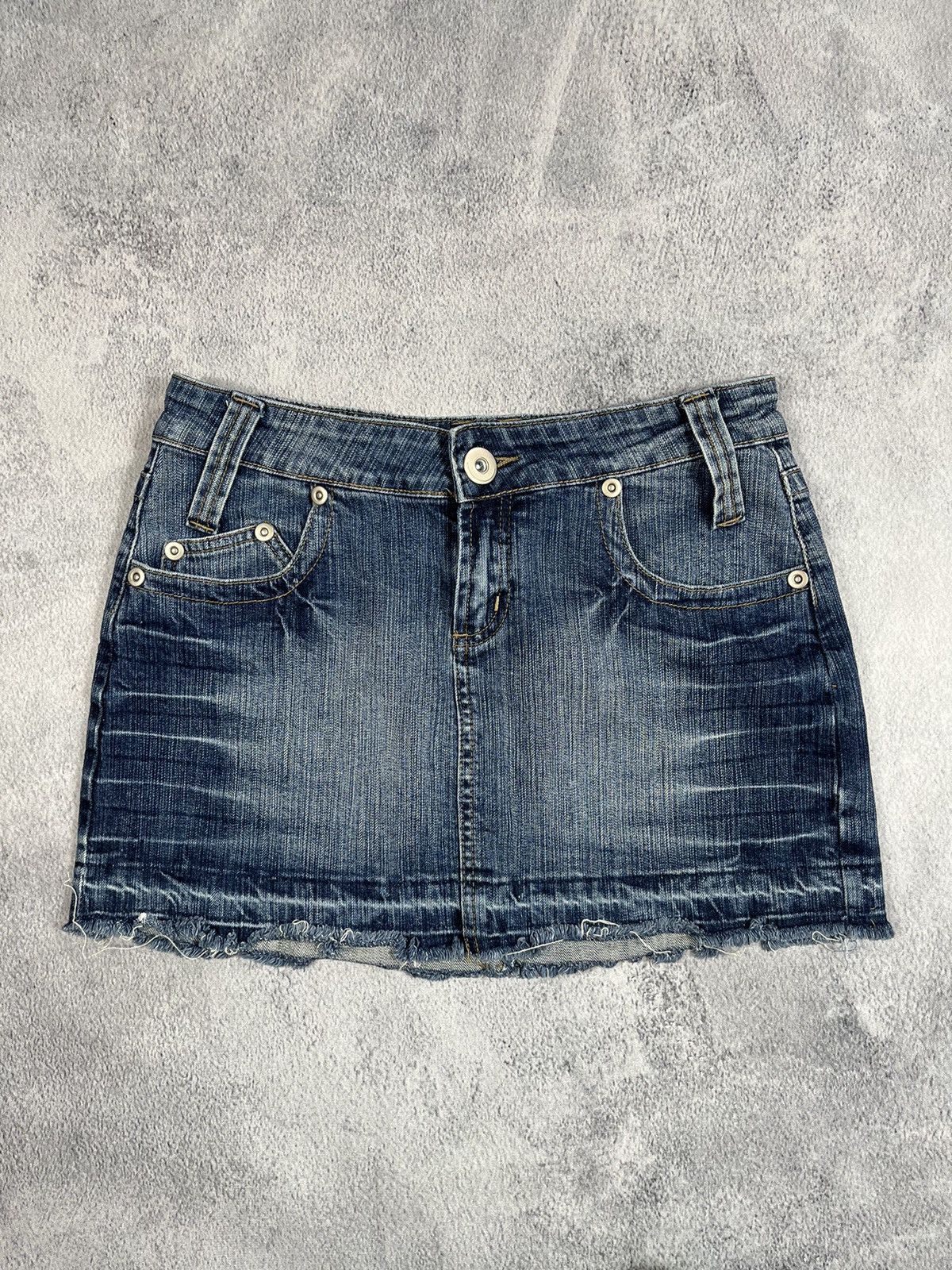 Other Vintage Y2K denim mini skirt streetwear style size 8 Size 27" / US 4 / IT 40 - 4 Thumbnail