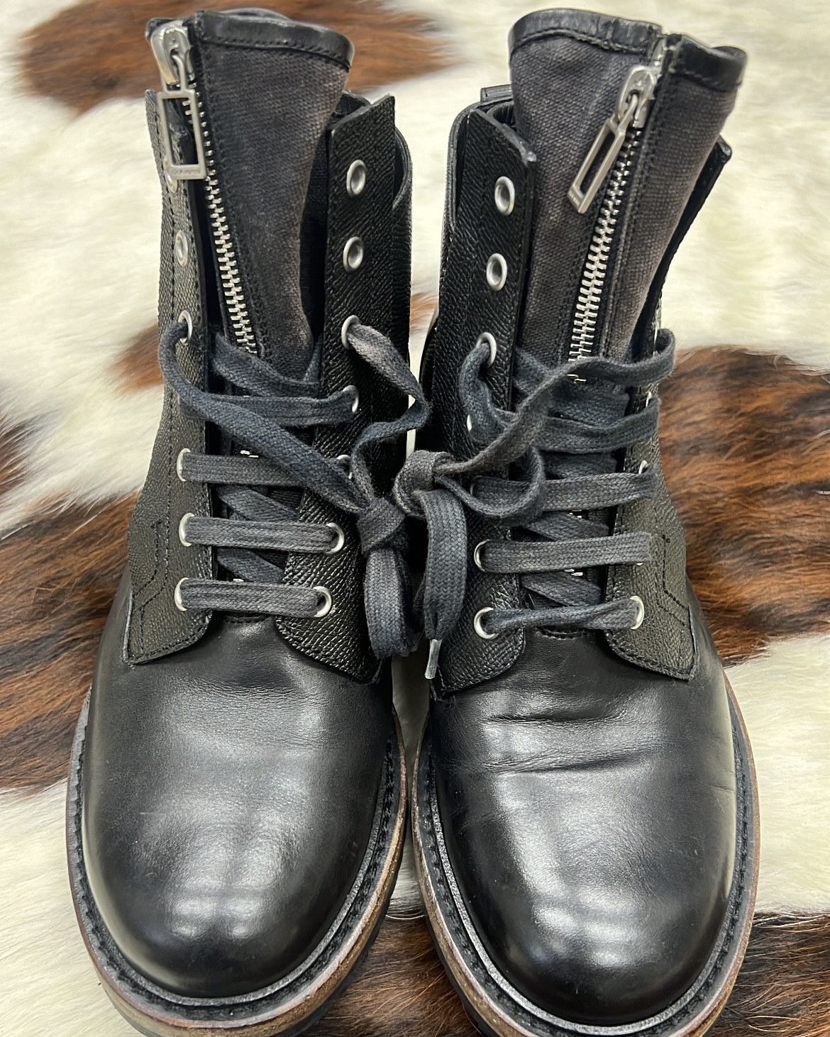 Dior Dior Homme 12SS Military Combat ZipUp Boots Size US 6.5 / EU 39-40 - 3 Thumbnail