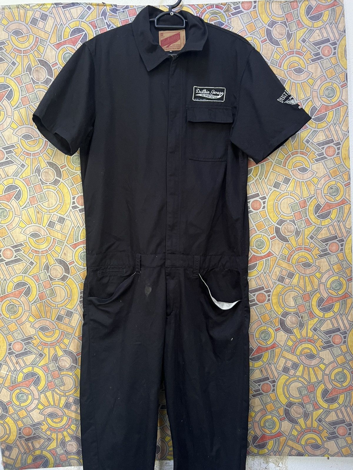Japanese Brand Subciety Dustbin Garage EmbroideredBritishMotorcycleWorkwear Size US 42 / EU 58 - 13 Thumbnail