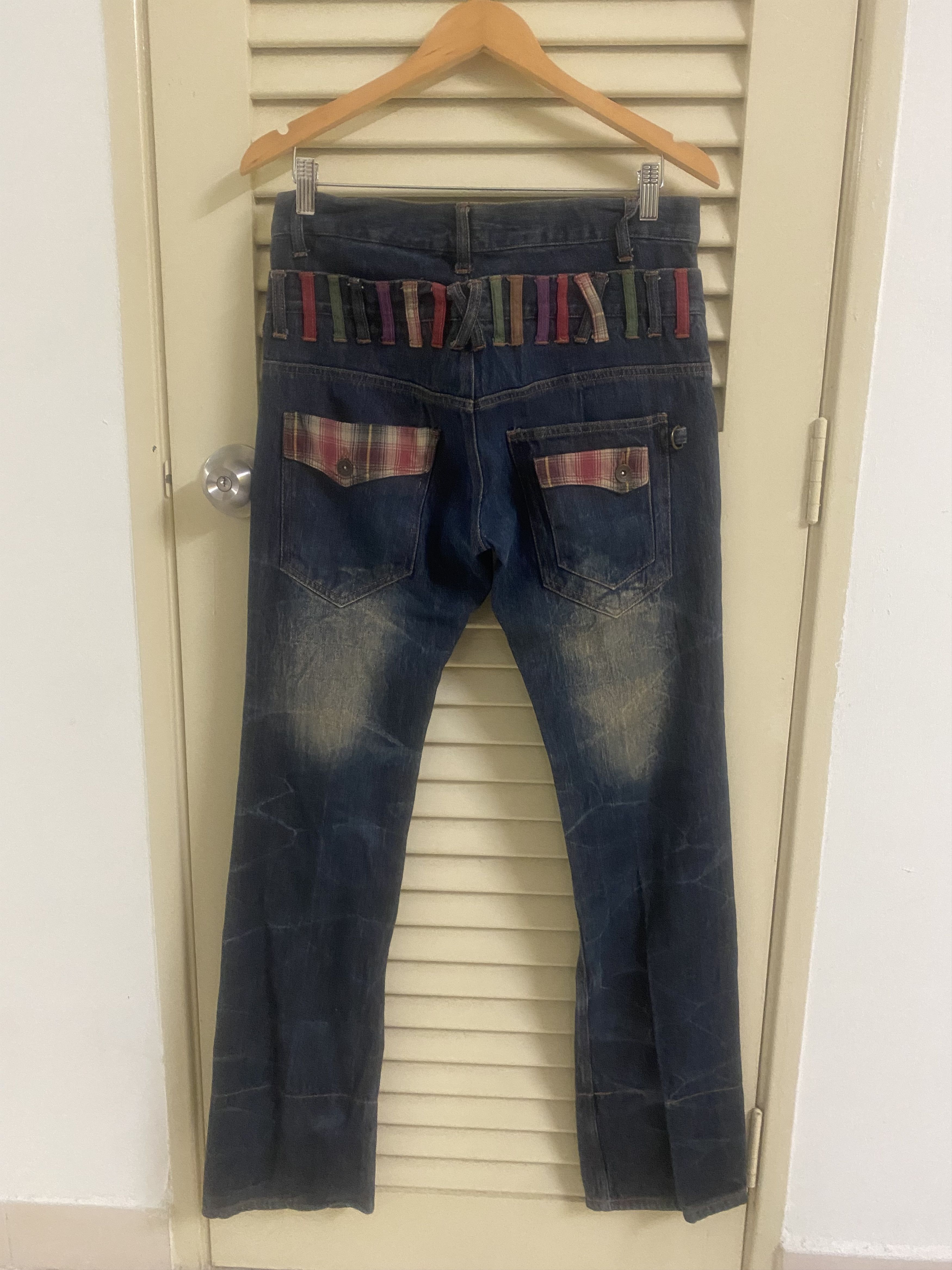 If Six Was Nine Doublefocus Double Waist Distressed Denim Size US 32 / EU 48 - 3 Thumbnail