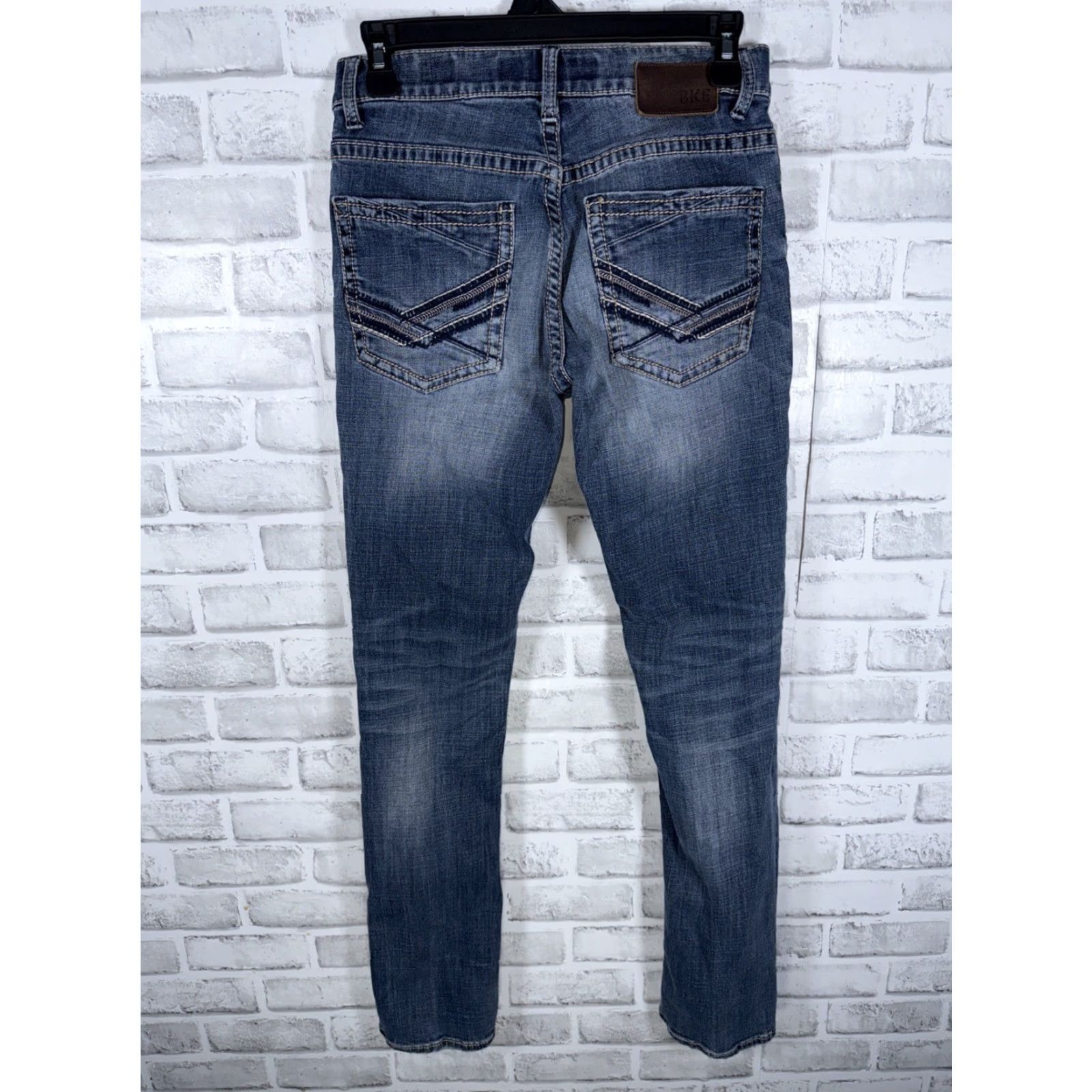 BKE BKE ALEC Jeans Straight Leg Blue Mens 28R XS 31 Blue Buckle Bke Jeans Mens 28R 31 Size US 28 / EU 44 - 7 Thumbnail