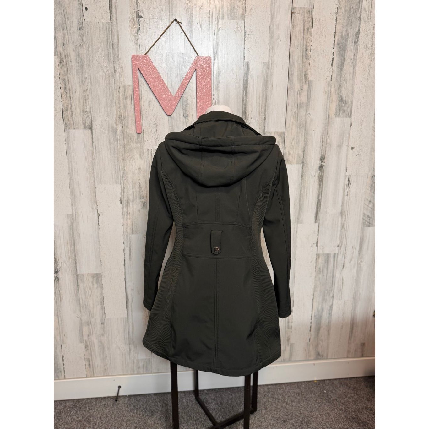 Guess GUESS Women’s Black Hooded Zip-Up Jacket Coat Size M Size M / US 6-8 / IT 42-44 - 5 Thumbnail