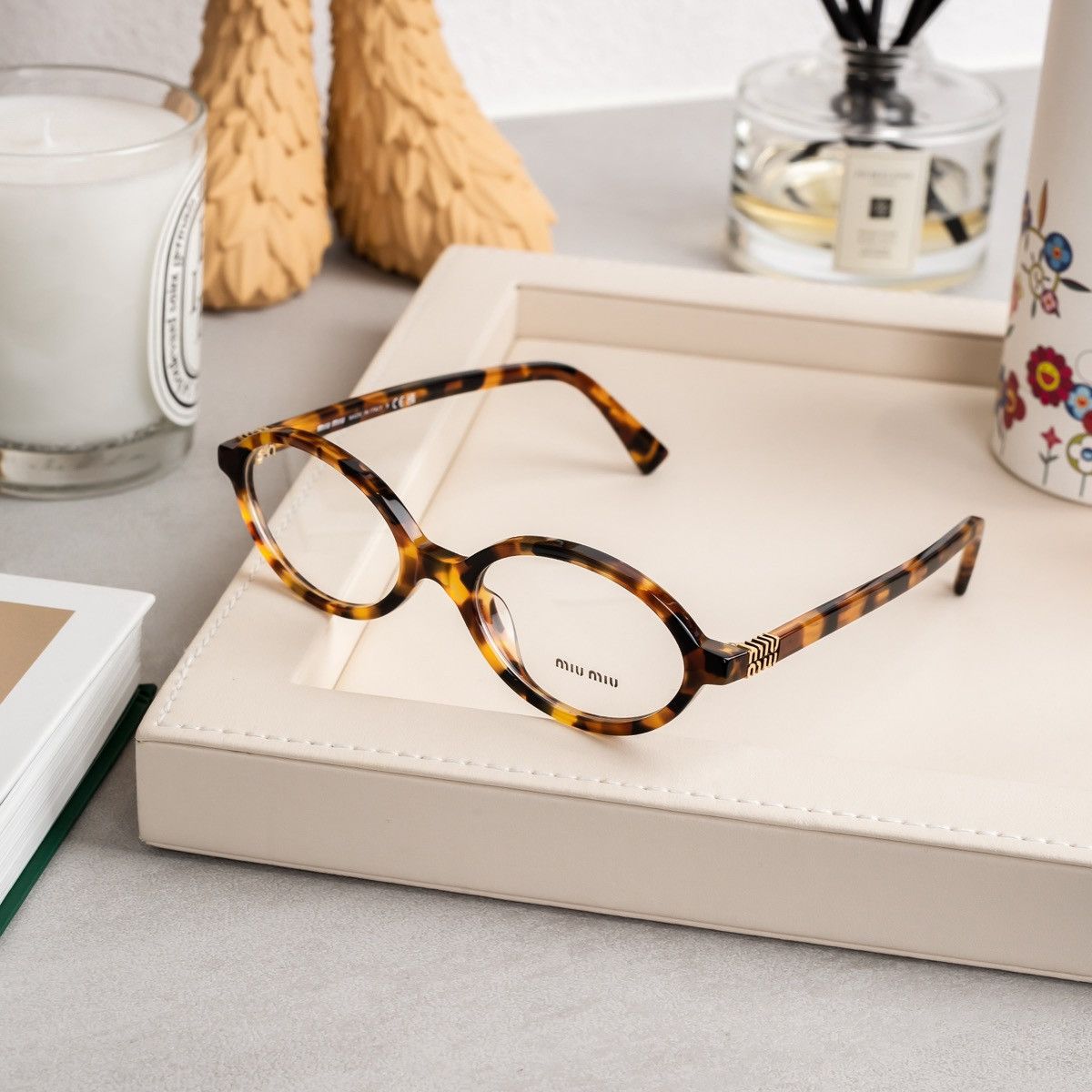 Miu Miu MIU MIU 0MU 01XV 19P1O1 GLASSES Size ONE SIZE - 1 Thumbnail