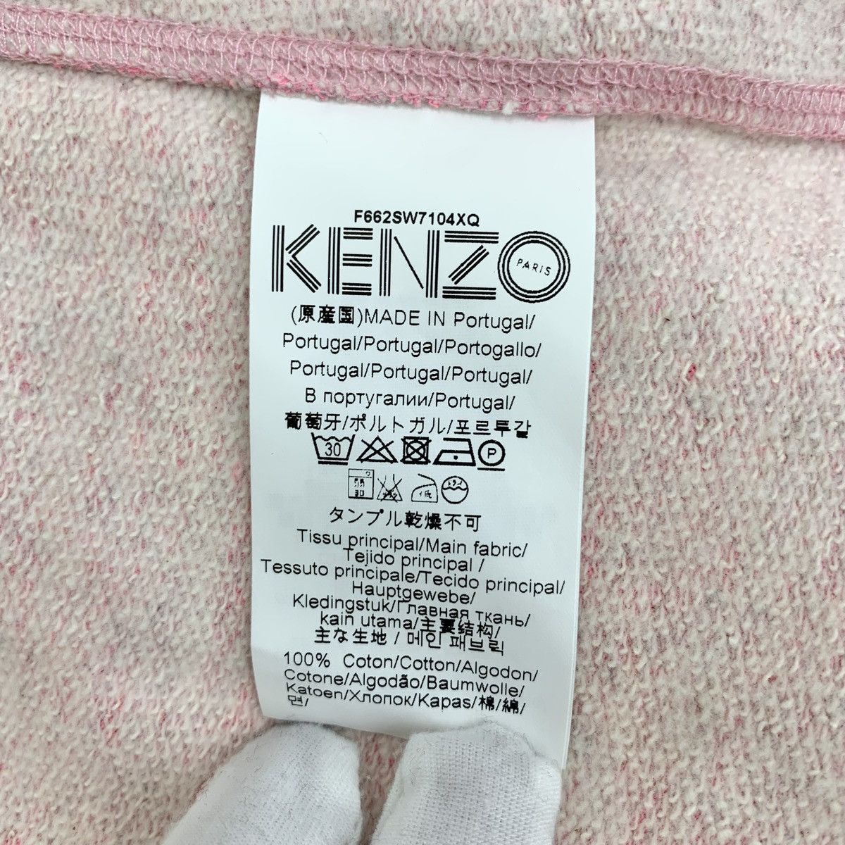 Kenzo Kenzo Pink Logo Eye Embroidered Long Sleeve Sweatshirt K26WX Size S / US 4 / IT 40 - 8 Thumbnail