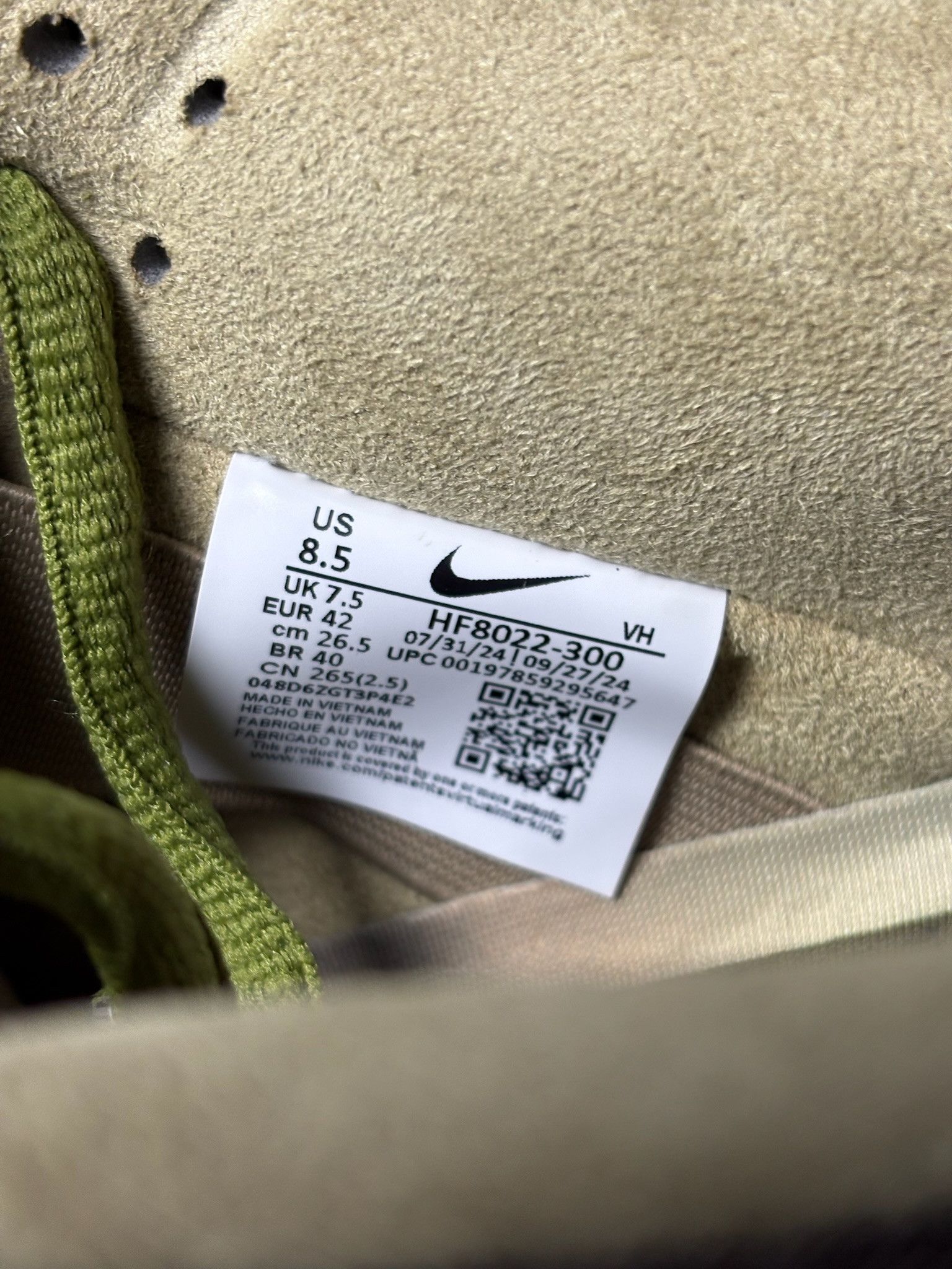 Nike Nike SB Dunk Low x Yuto Horigome "Matcha" - Size 8.5 Size US 8.5 / EU 41-42 - 5 Thumbnail