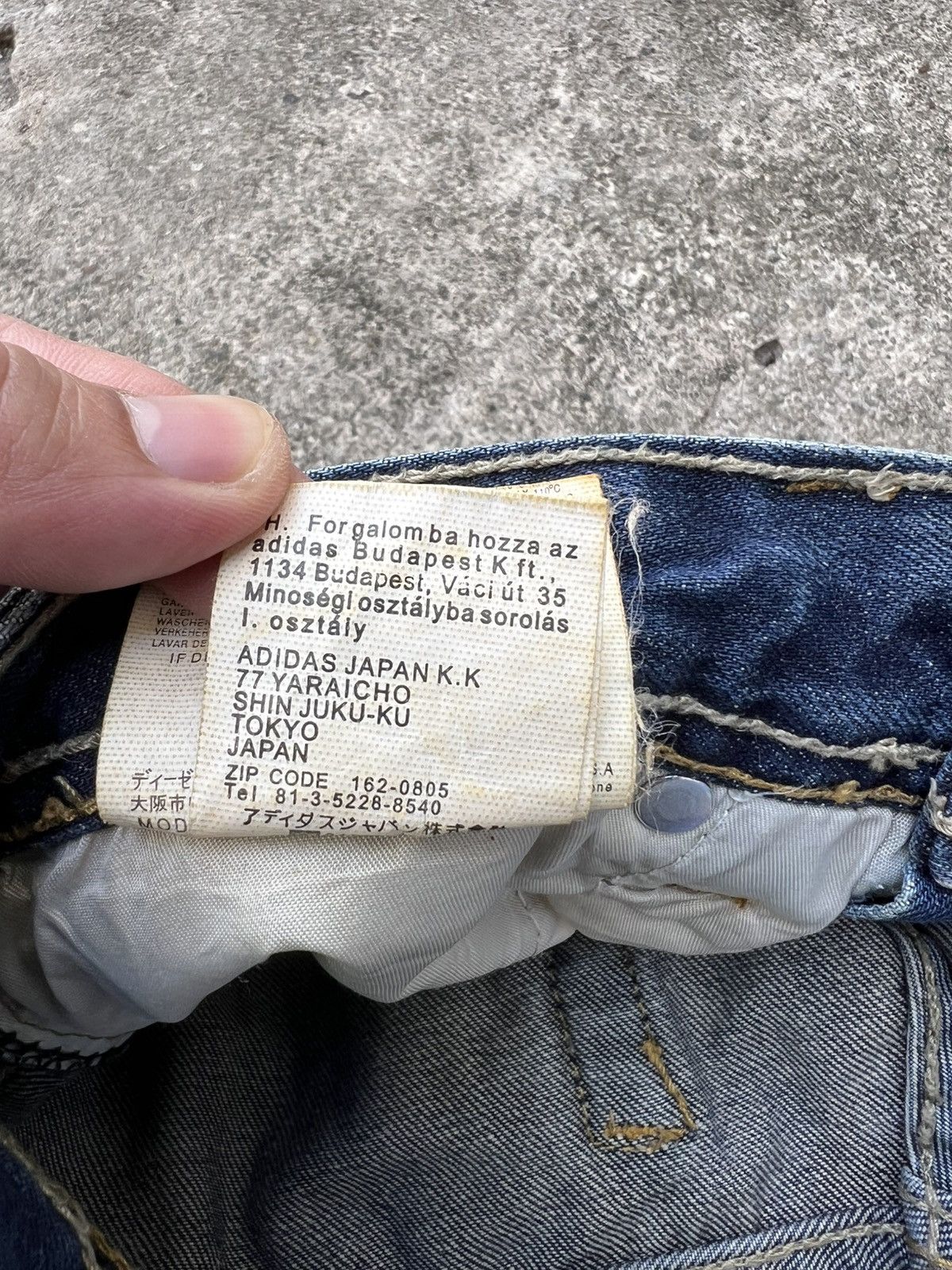 Adidas × Diesel 💥Vintage Diesel Industry x Adidas Distress Jean Size US 29 - 23 Thumbnail