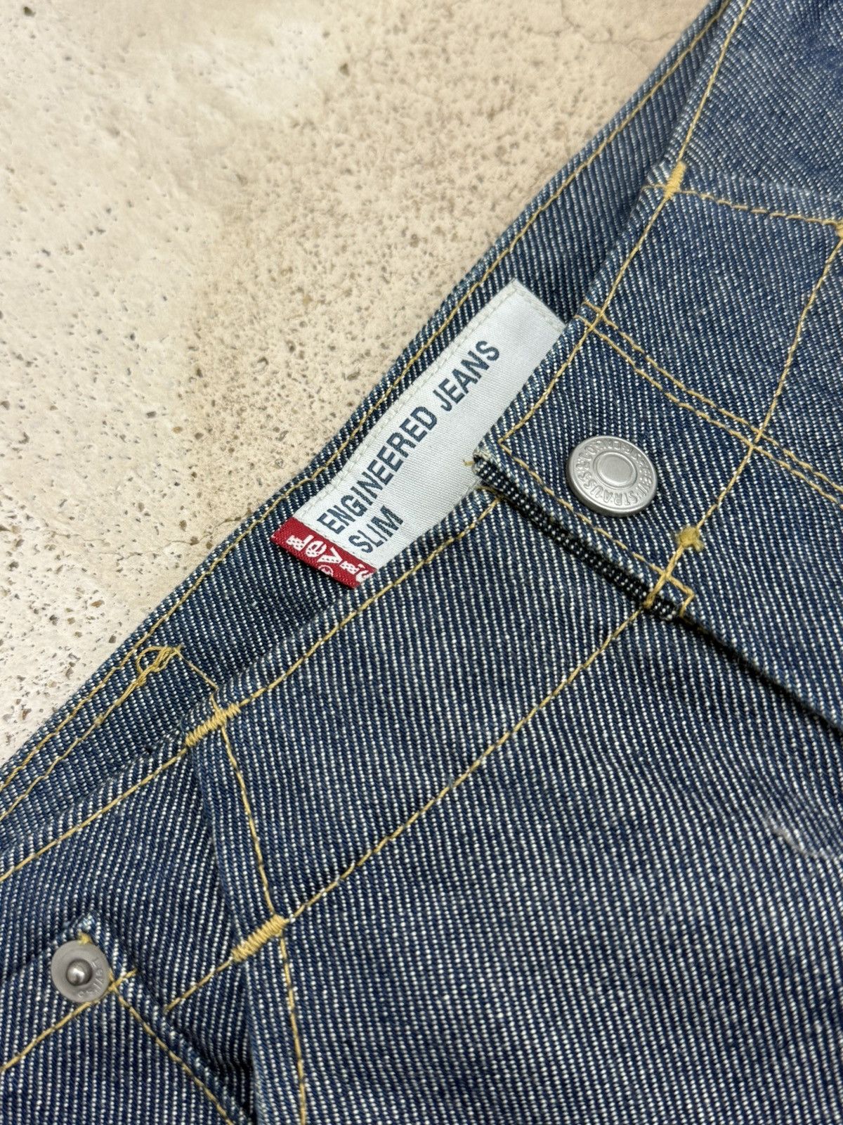 Levi's Levis Engineered Jeans Slim Unisex Denim Pants Size 25" / US 0 / IT 36 - 9 Thumbnail