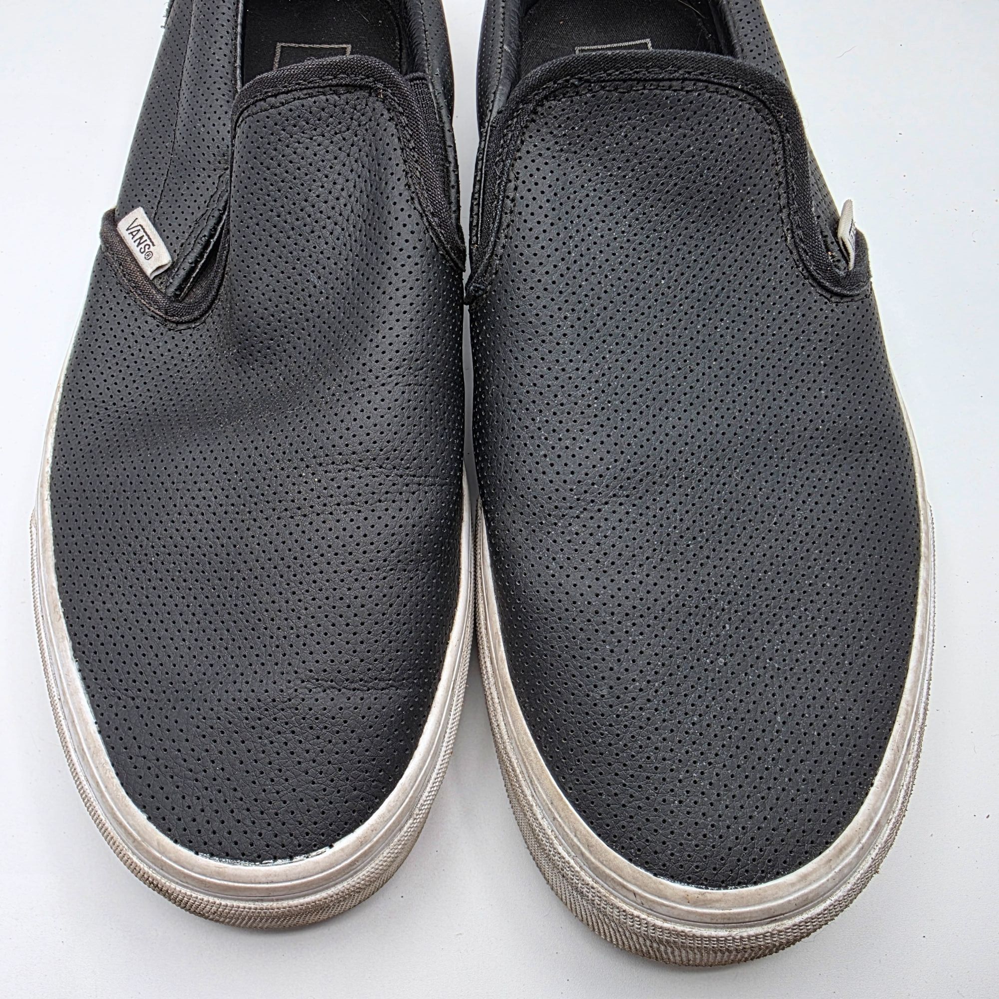 Vans Vans Classic Slip On Perforated Mens Shoes Size 12 Black Cas Size US 12 / EU 45 - 10 Thumbnail