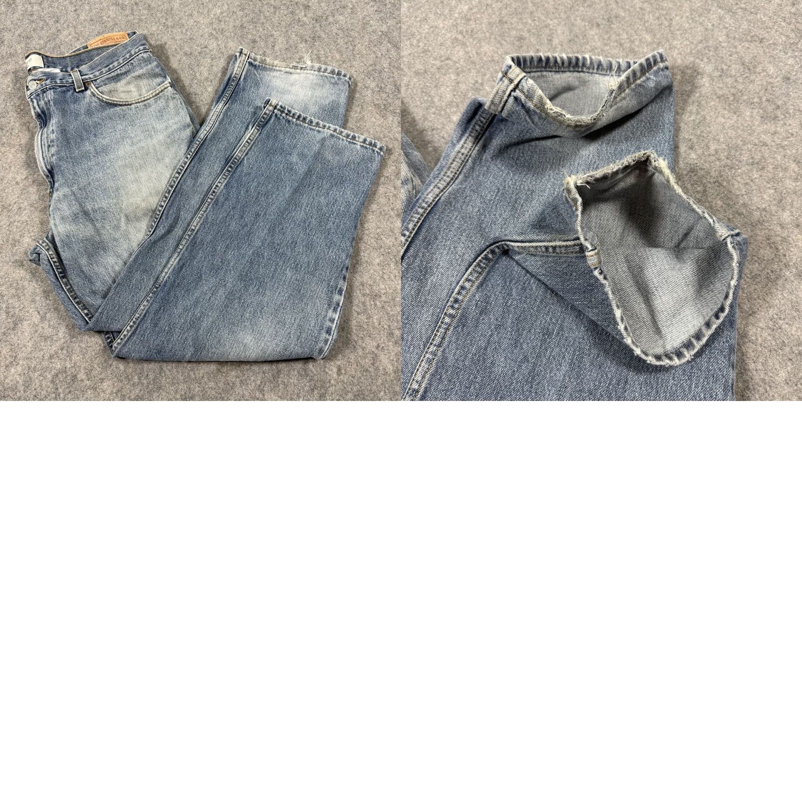 Levi's Levis 550 Jeans Mens 36x28 Blue Denim Vintage 90s Relaxed Fit 5-Pocket City Grunge Retro USA 90s Mens Jeans Size US 36 / EU 52 - 11 Thumbnail