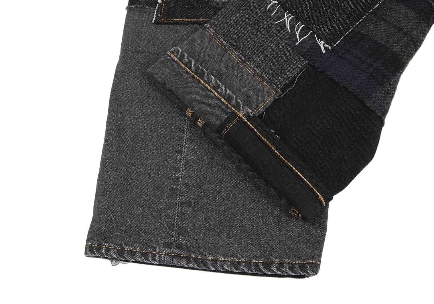 Junya Watanabe Black Custom Patchwork Denim Pants Size M Size US 34 / EU 50 - 11 Thumbnail