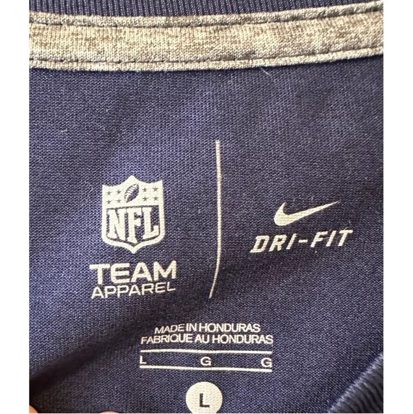 Nike Seattle Seahawks T-Shirt Navy Football Logo Dri-Fit Nike Size US L / EU 52-54 / 3 - 4 Thumbnail