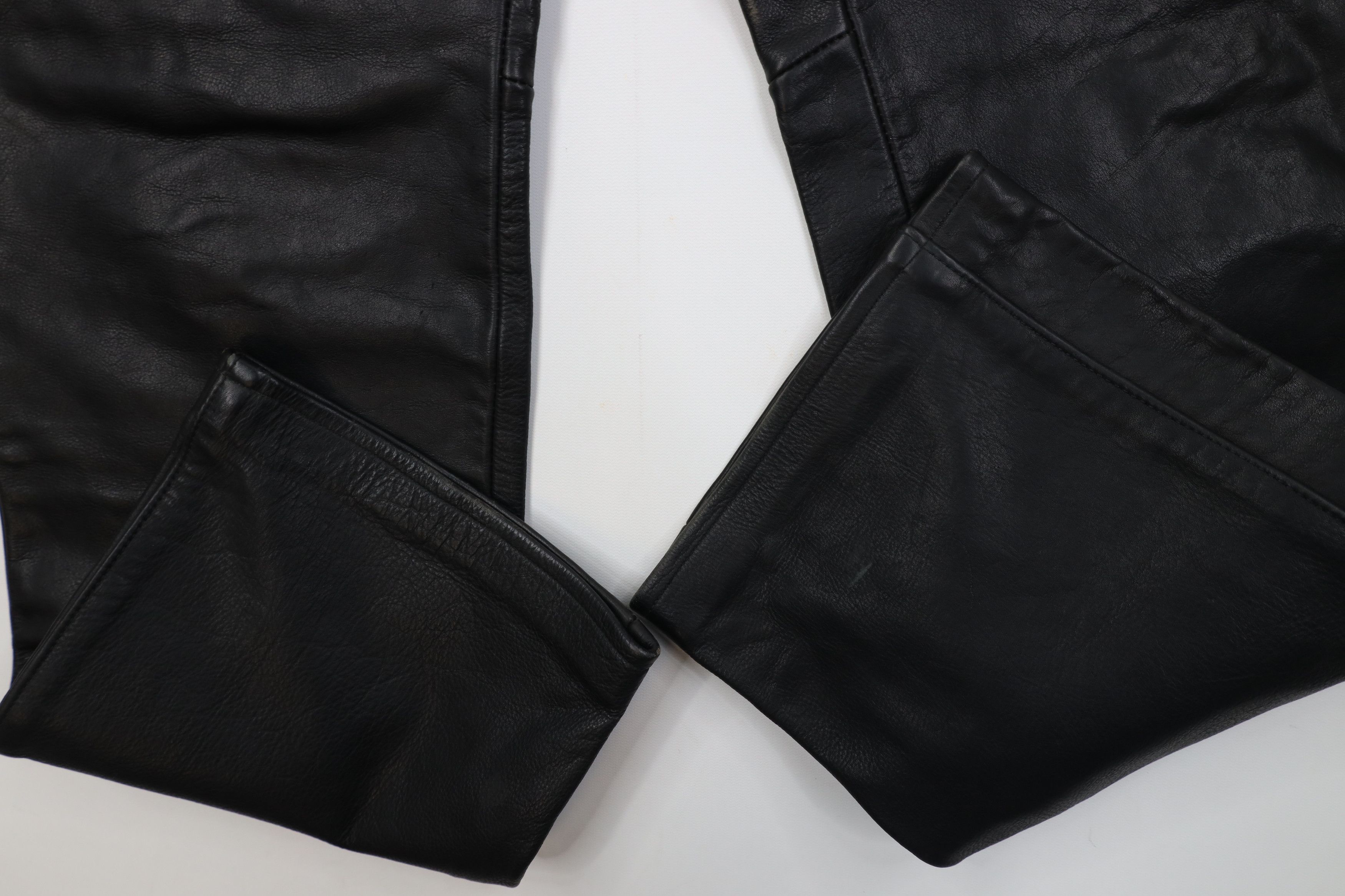 Vintage Vintage 70s Wide Leg Leather Pants Dom Goth Biker USA Size US 38 / EU 54 - 6 Thumbnail